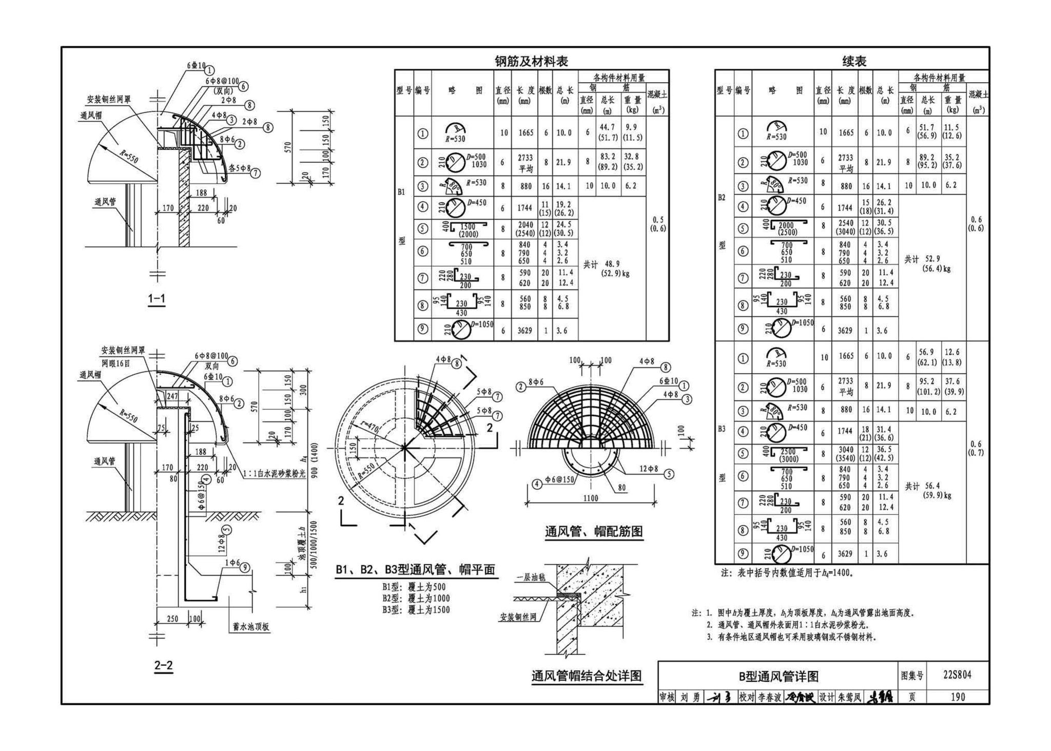 22S804--矩形钢筋混凝土蓄水池