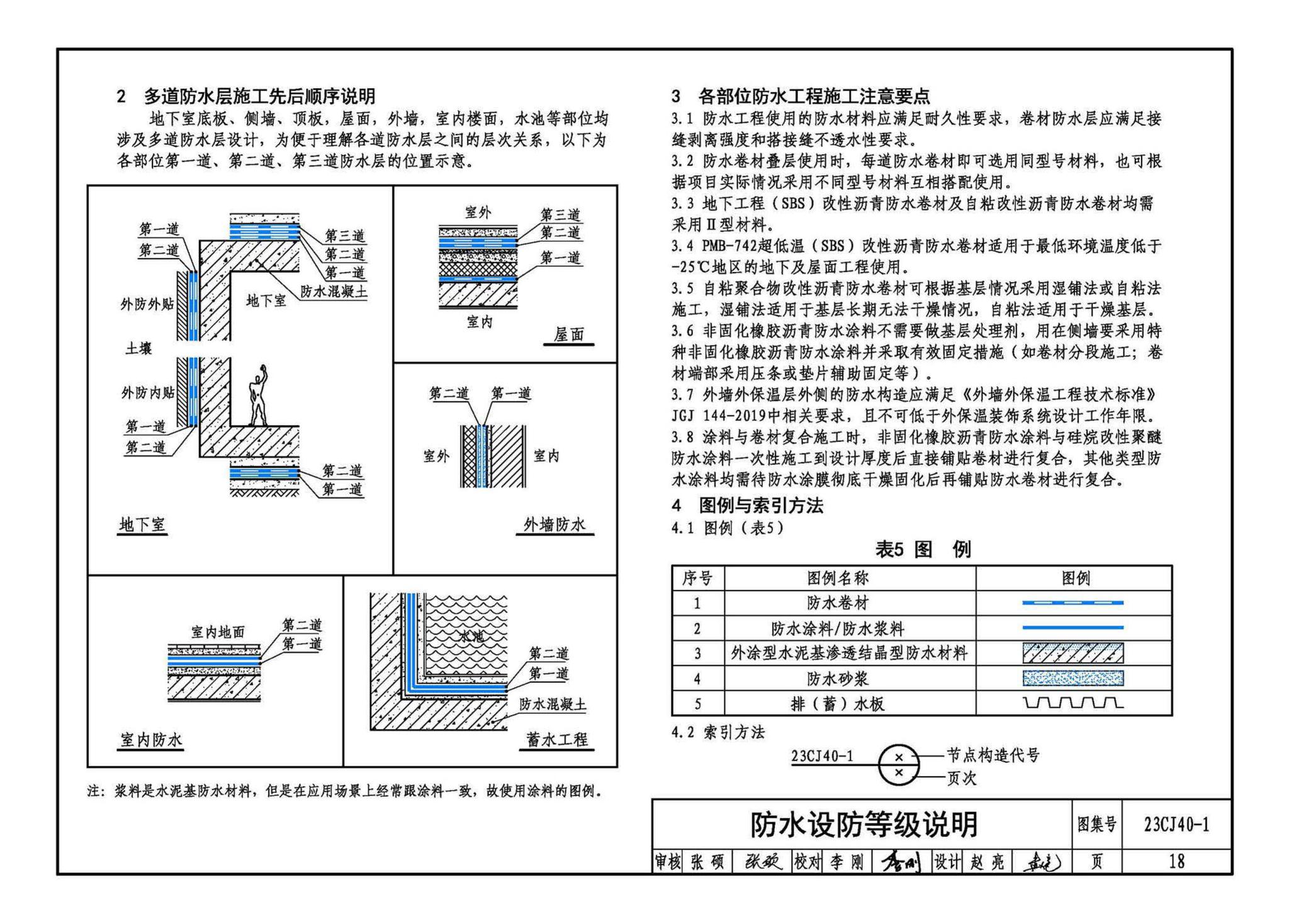 23CJ40-1--建筑防水系统构造（一）参考图集