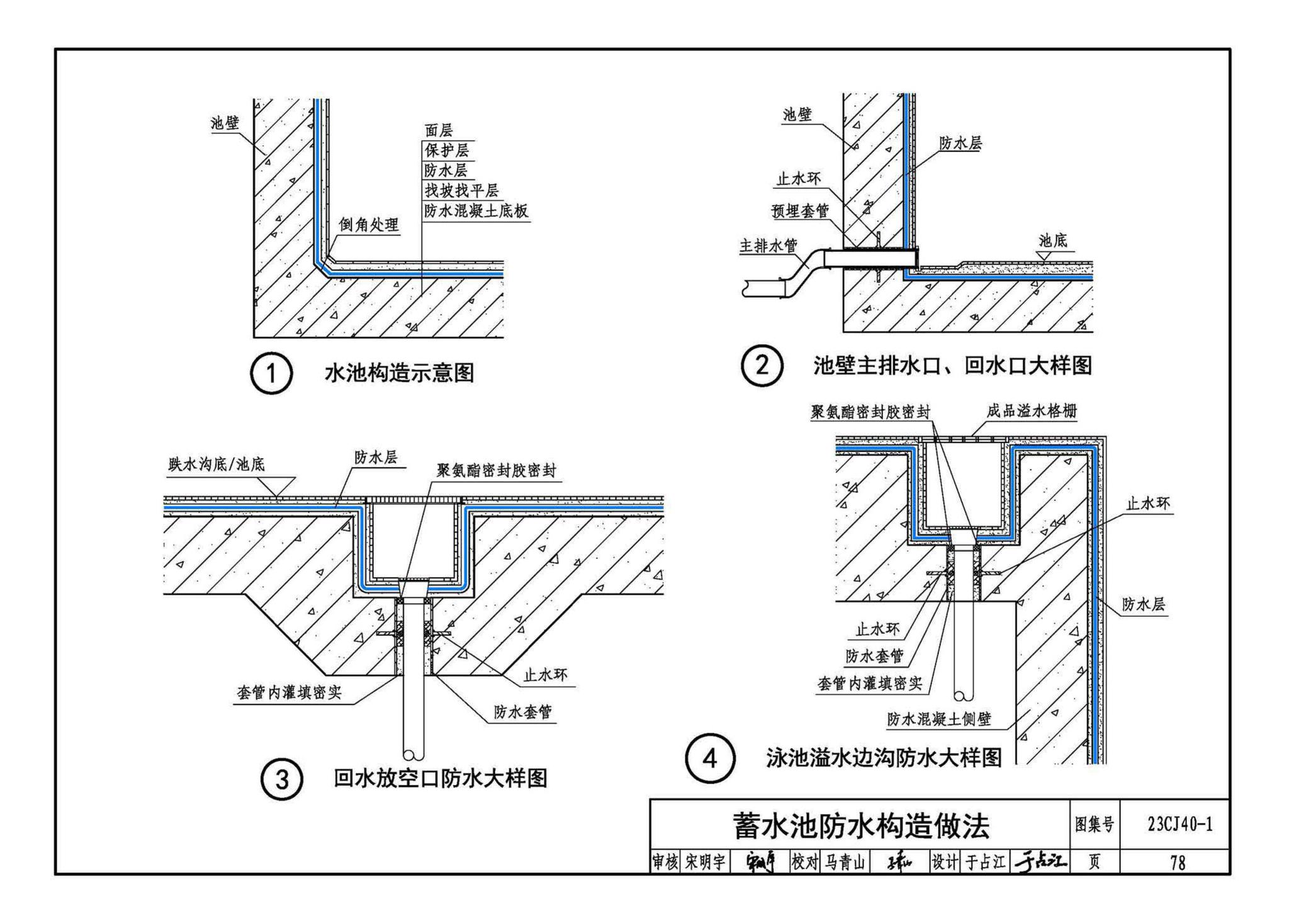 23CJ40-1--建筑防水系统构造（一）参考图集