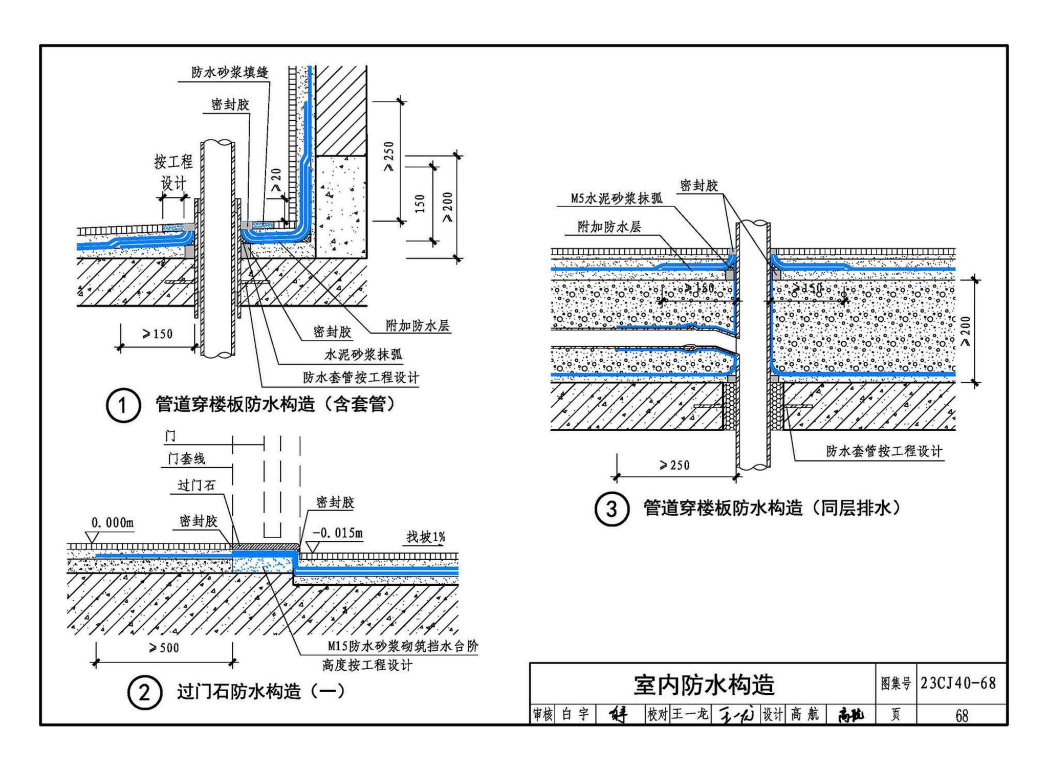 23CJ40-68--建筑防水系统构造（六十八）