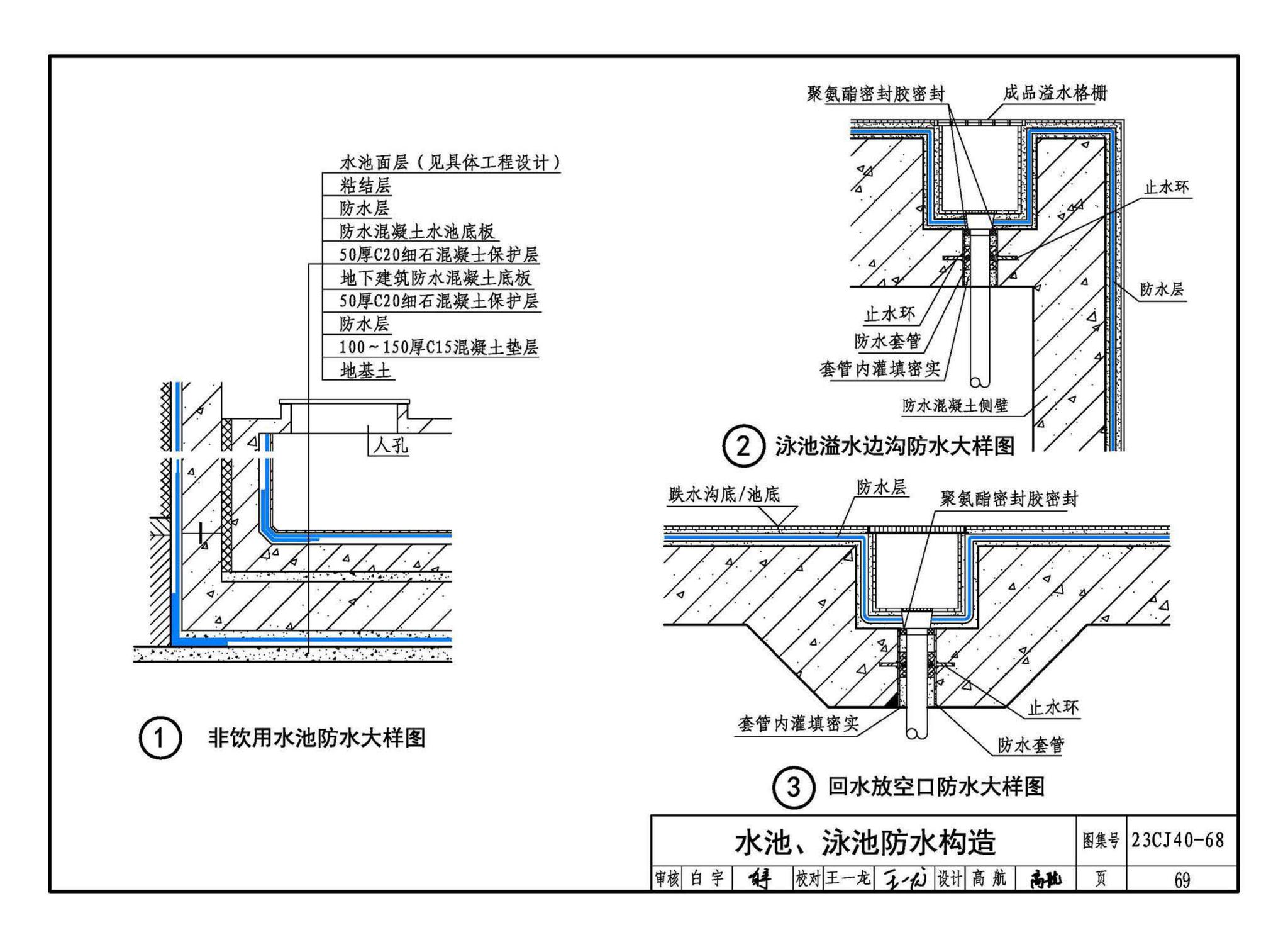 23CJ40-68--建筑防水系统构造（六十八）