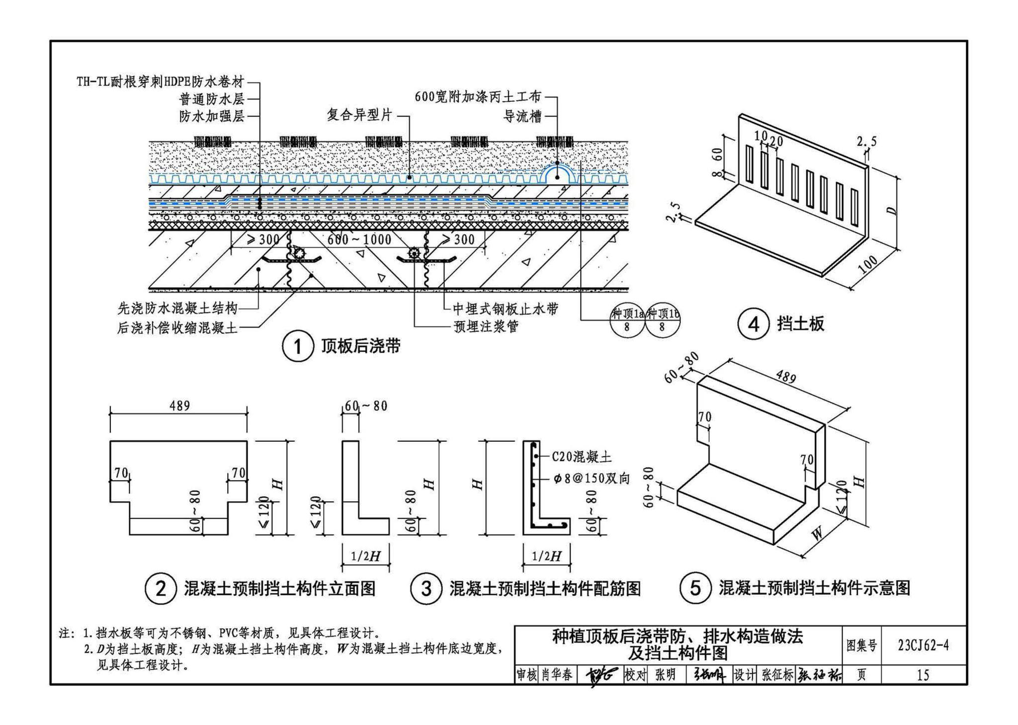 23CJ62-4--塑料防护排（蓄）水板建筑构造（四）——TH • MDS防、排水系统