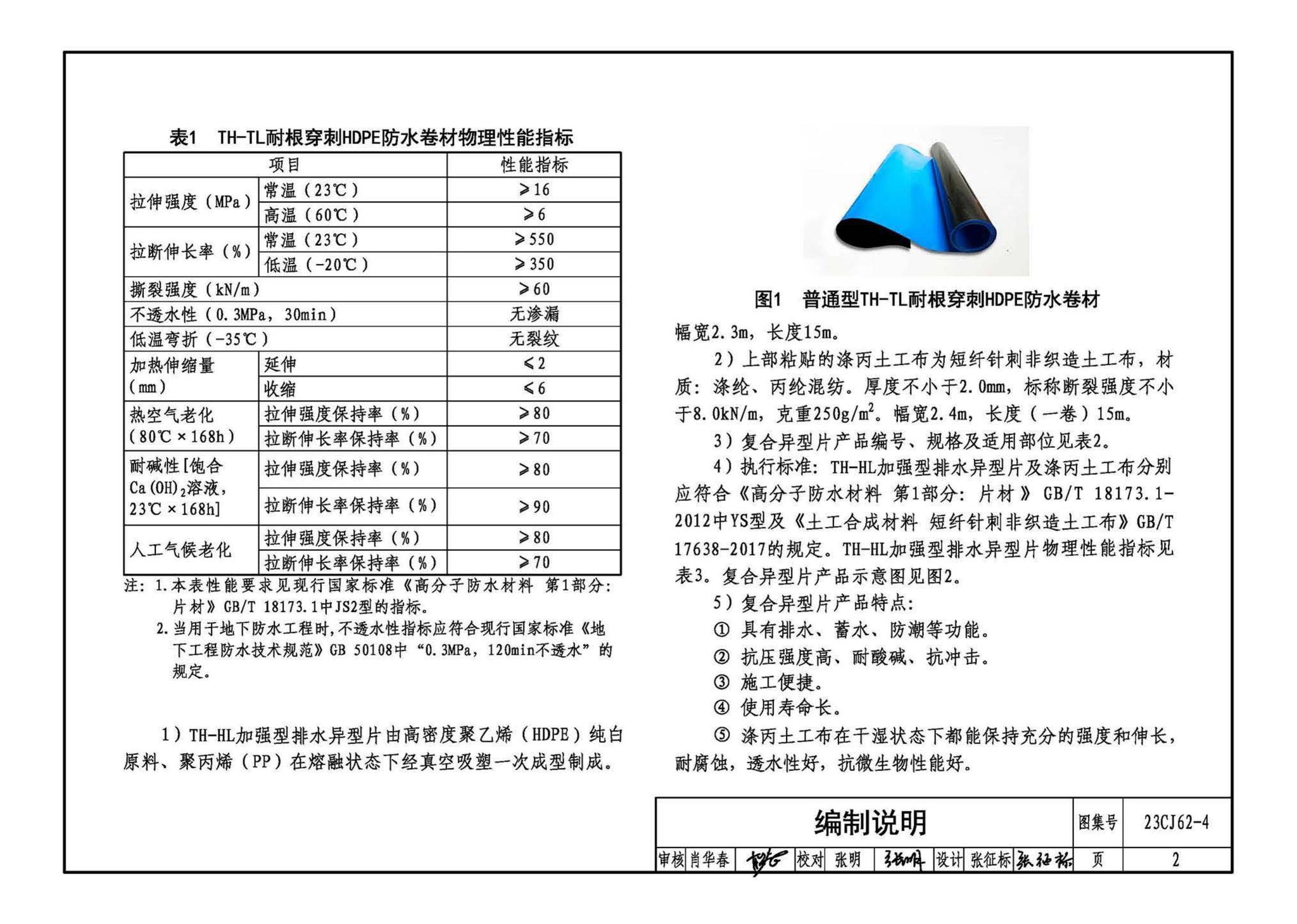 23CJ62-4--塑料防护排（蓄）水板建筑构造（四）——TH • MDS防、排水系统