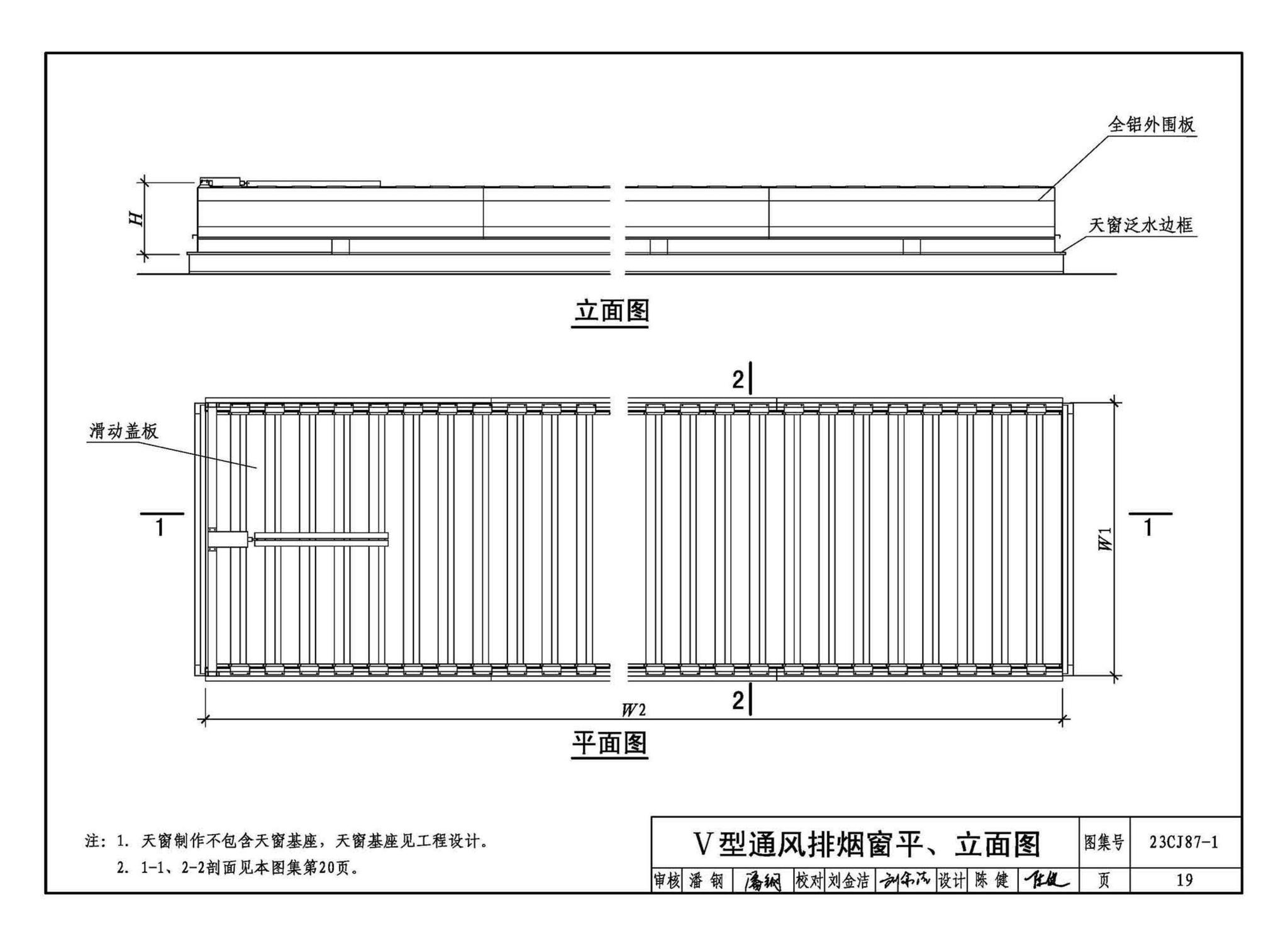 23CJ87-1--采光、通风、消防排烟天窗（一）