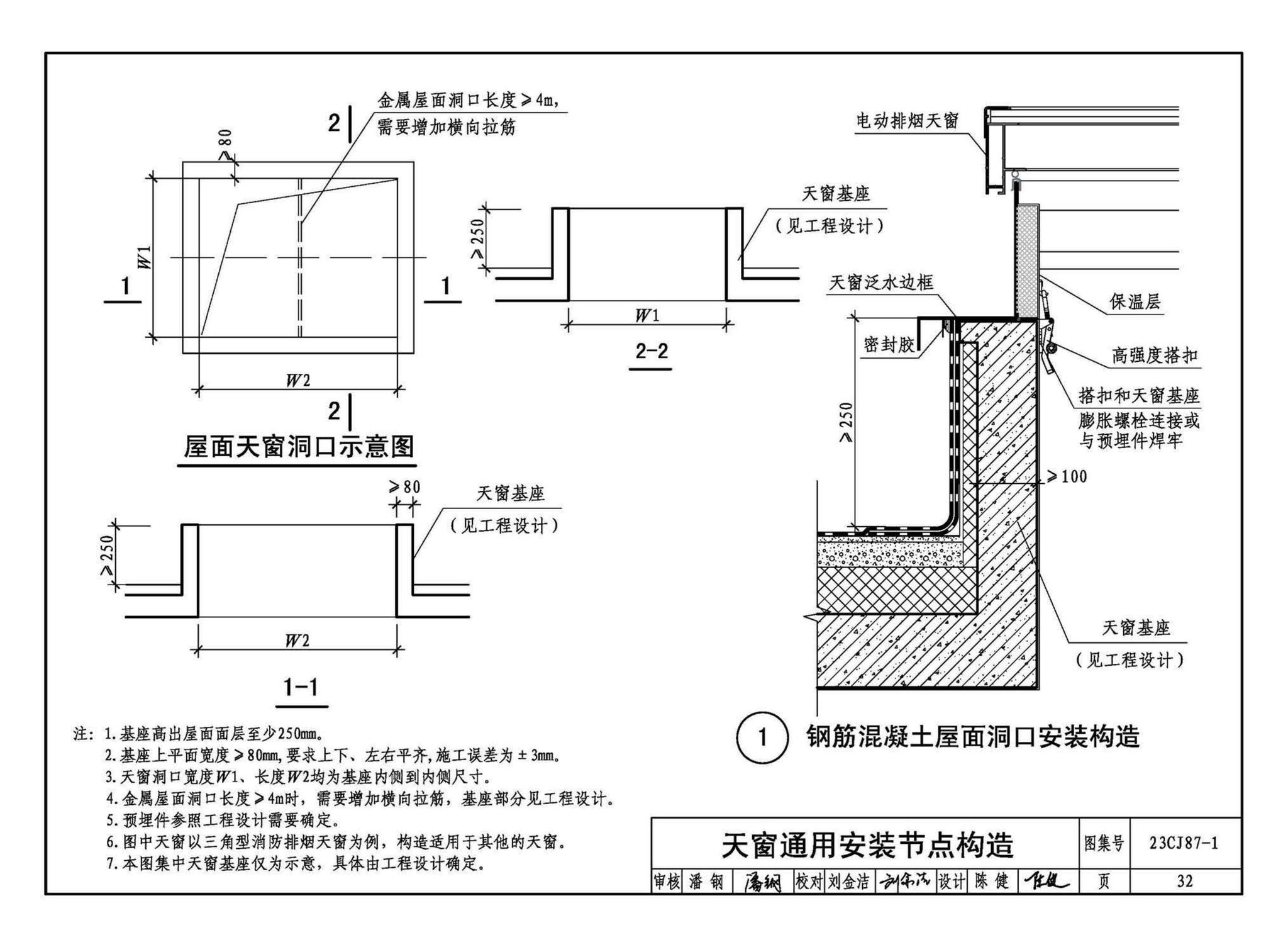 23CJ87-1--采光、通风、消防排烟天窗（一）