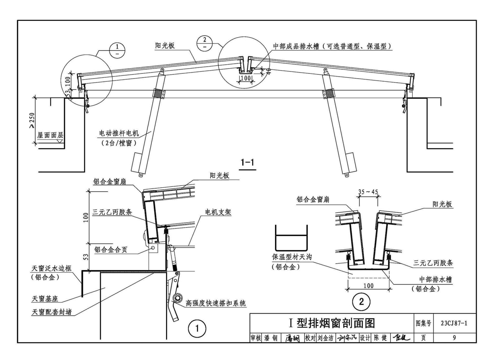 23CJ87-1--采光、通风、消防排烟天窗（一）