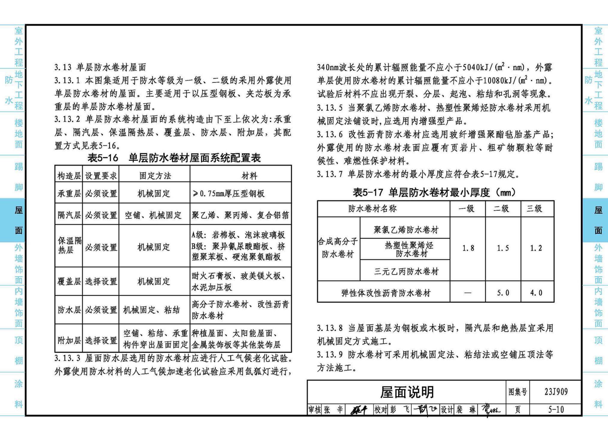 23J909--工程做法