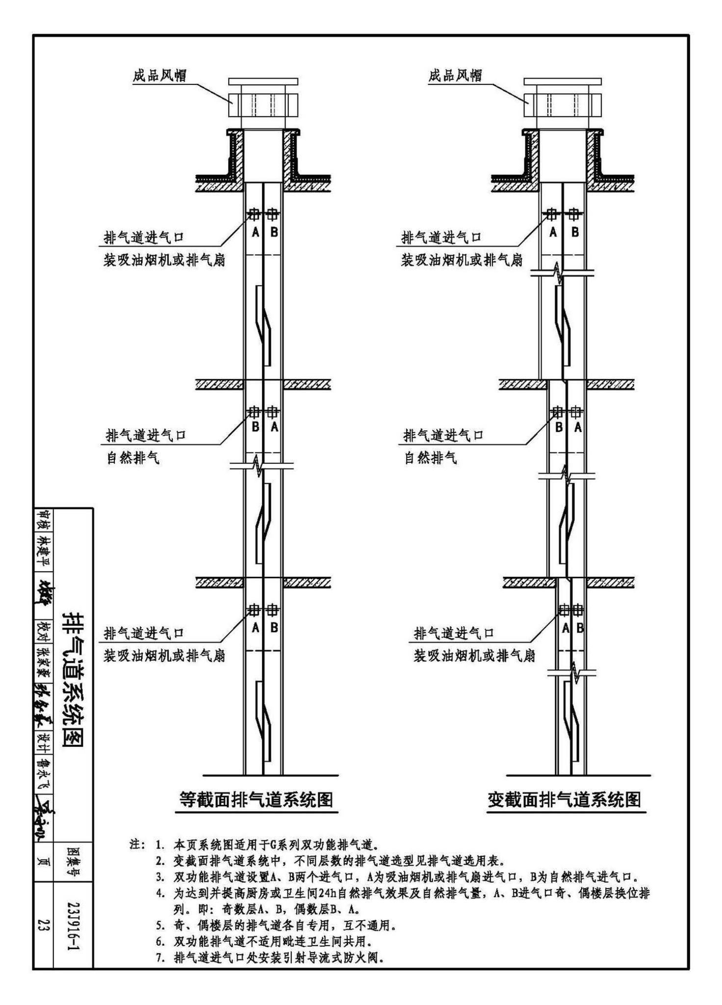 23J916-1--住宅排气道（一）