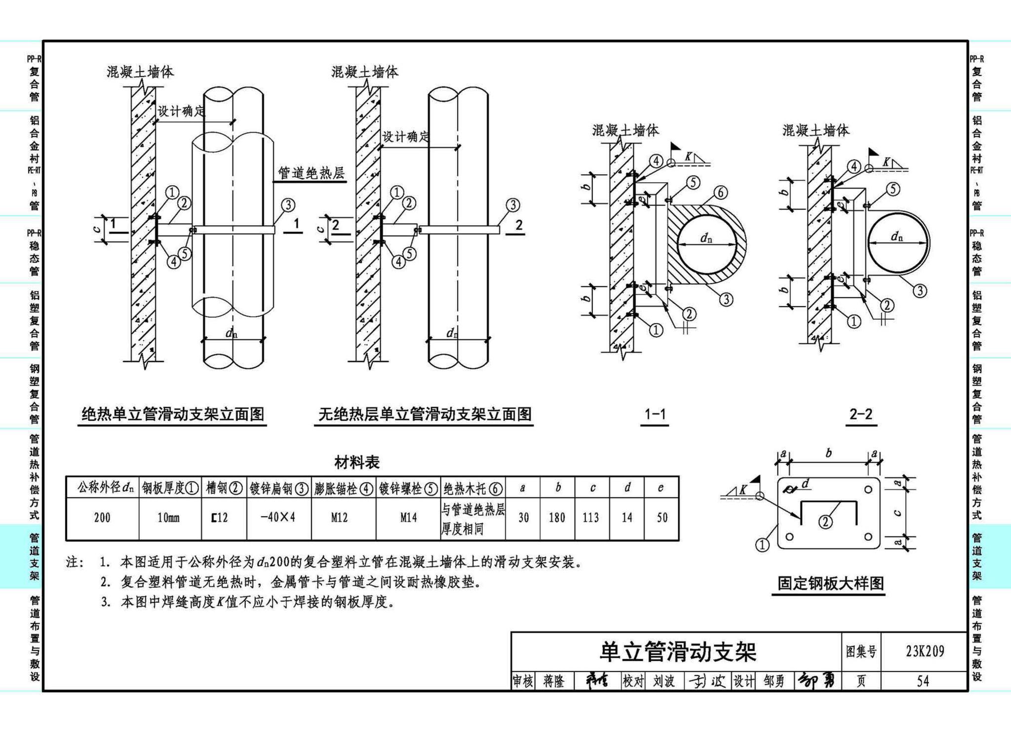 23K209--供暖空调用复合塑料管选用与安装