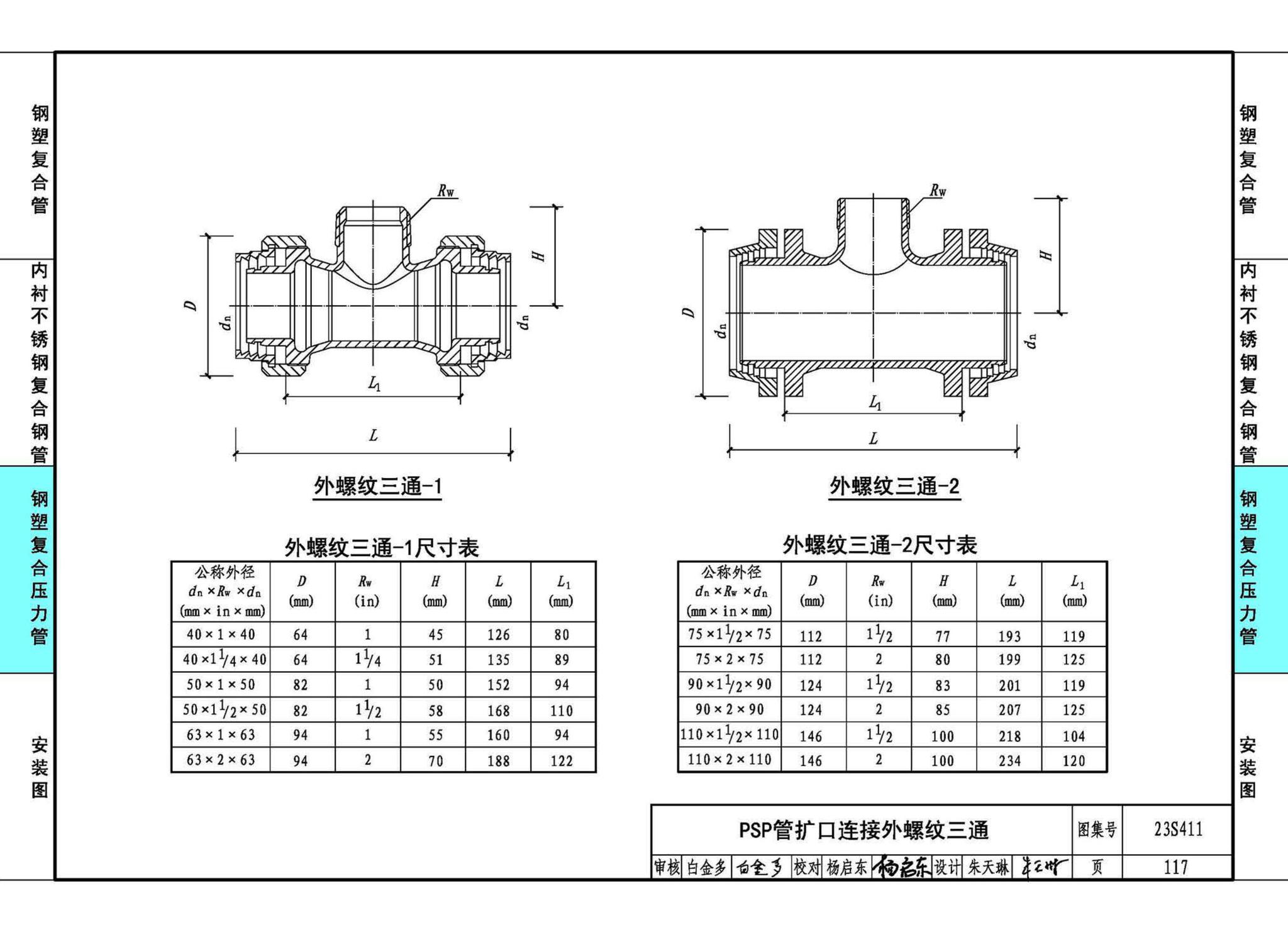 23S411--建筑给水复合金属管道安装