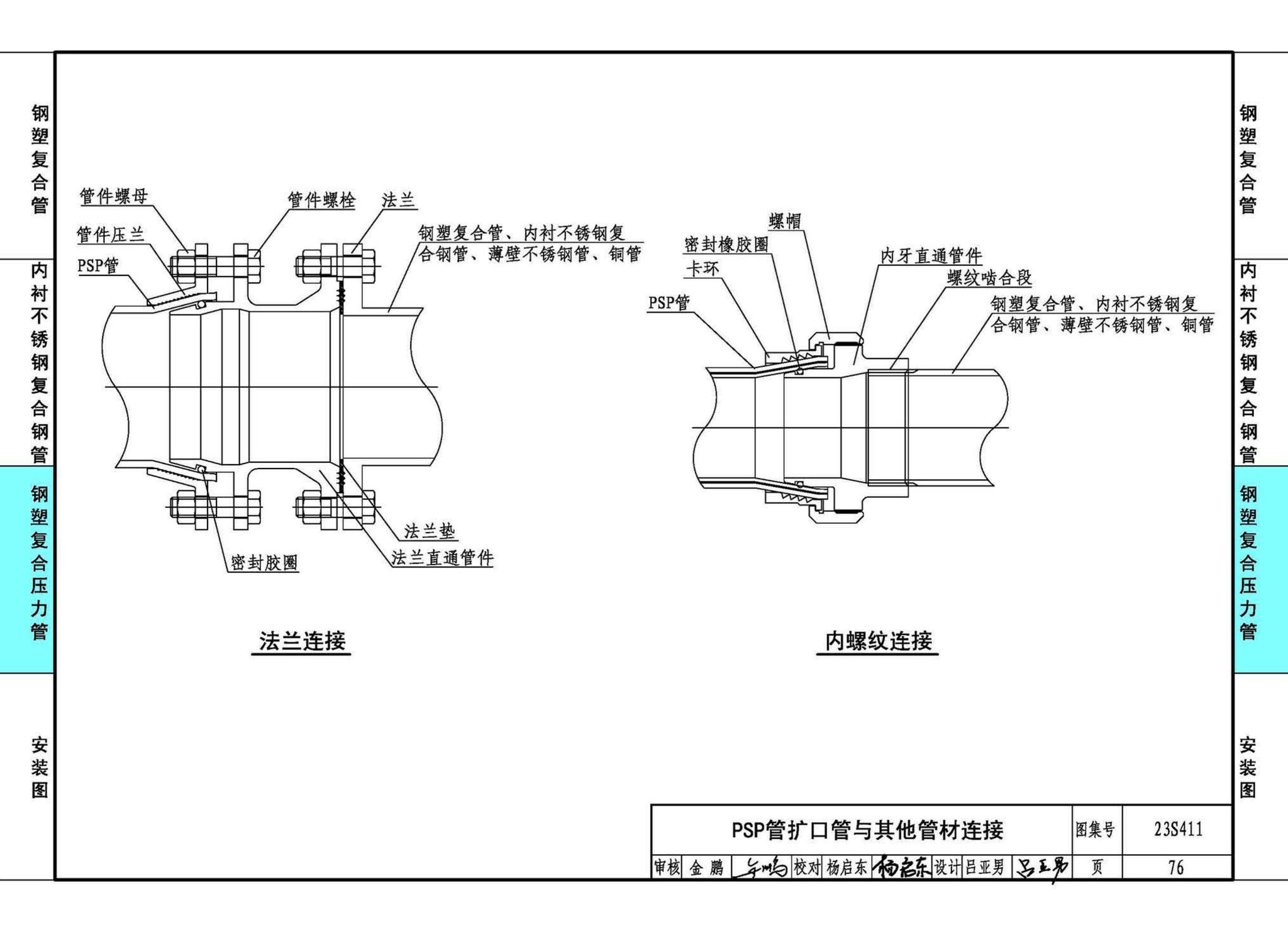 23S411--建筑给水复合金属管道安装