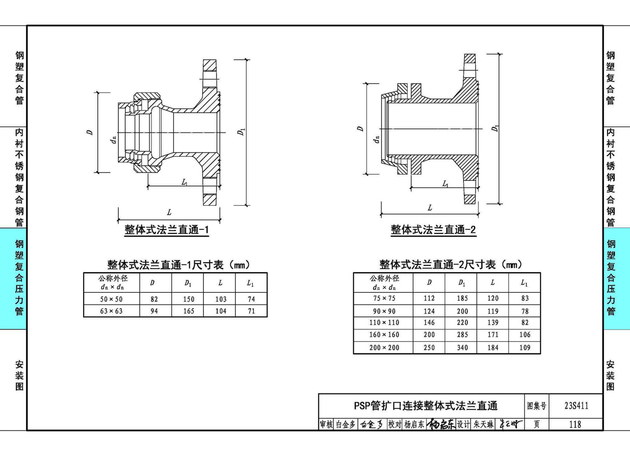 23S411--建筑给水复合金属管道安装