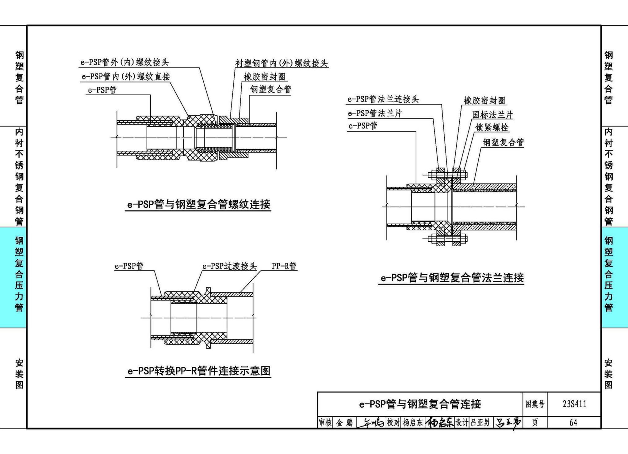 23S411--建筑给水复合金属管道安装