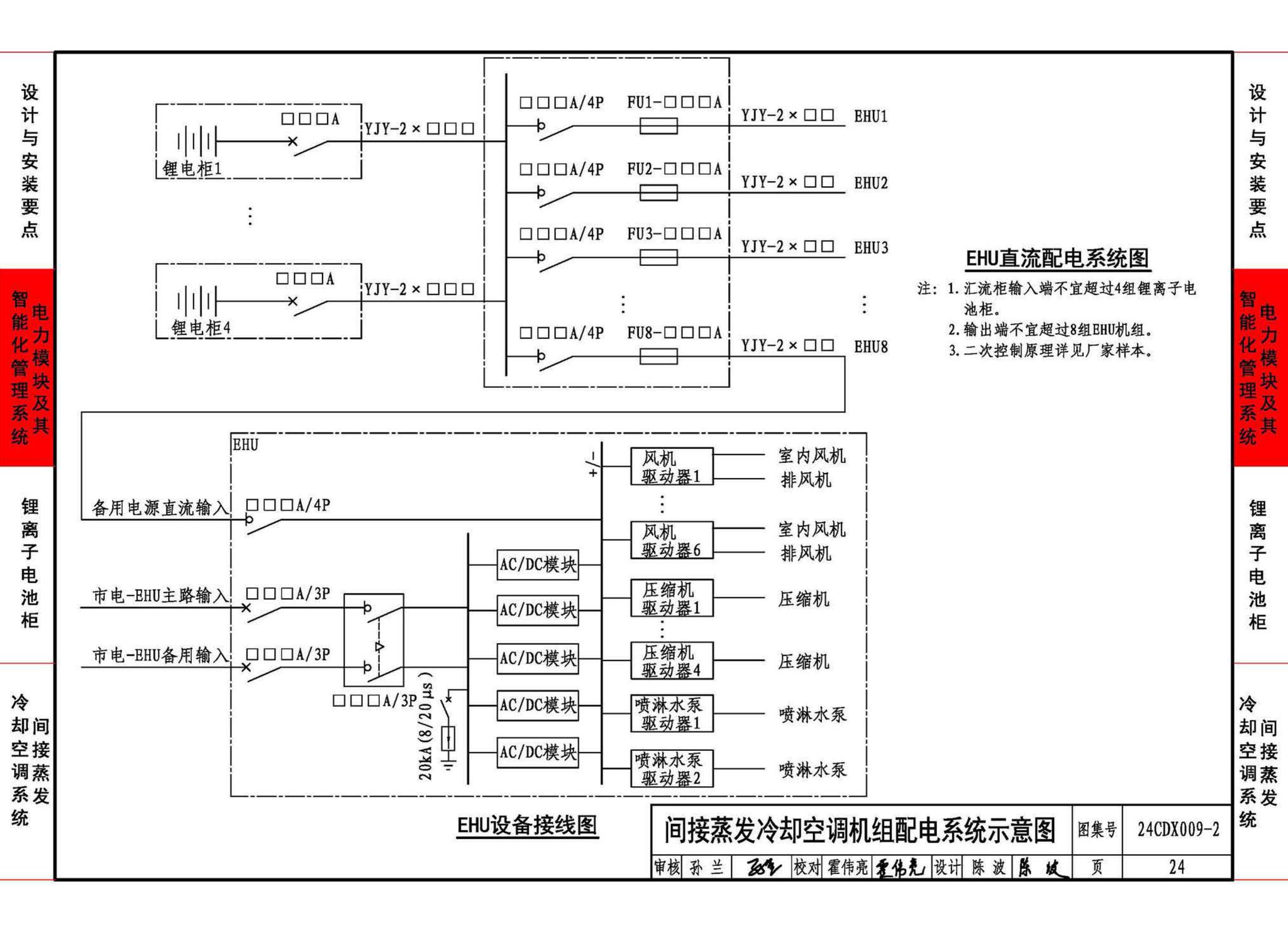 24CDX009-2--数据中心机电设施设计与安装 —电力模块、锂离子电池柜、间接蒸发冷却空调系统