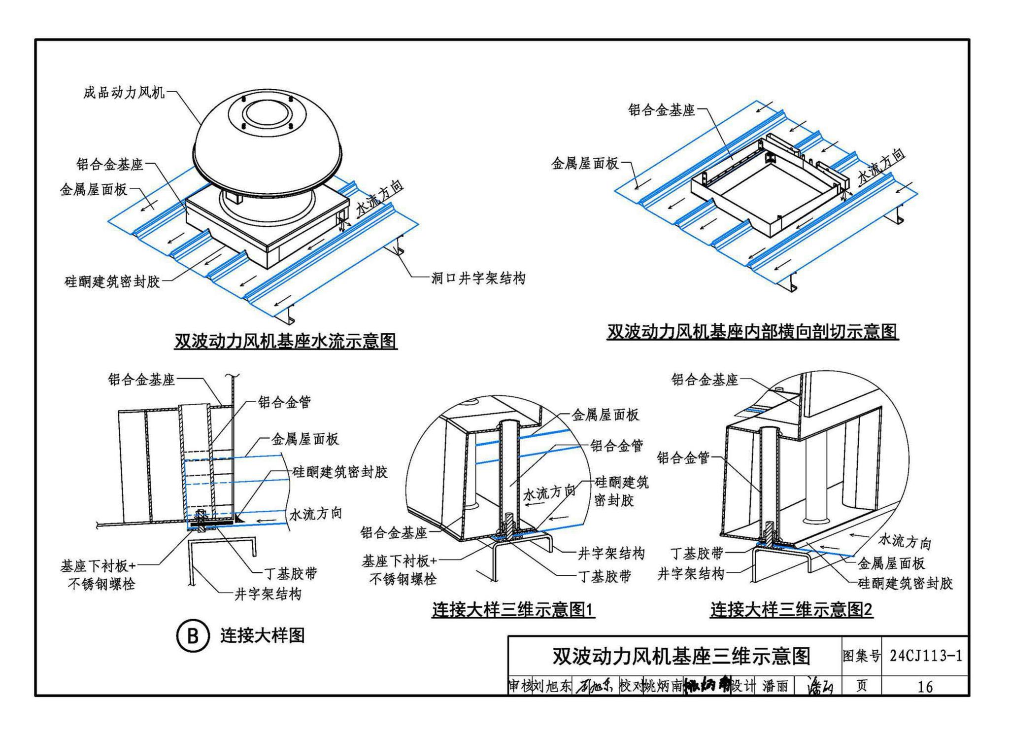 24CJ113-1--金属板建筑构造（一）-360°夹胶直立锁缝金属屋面系统