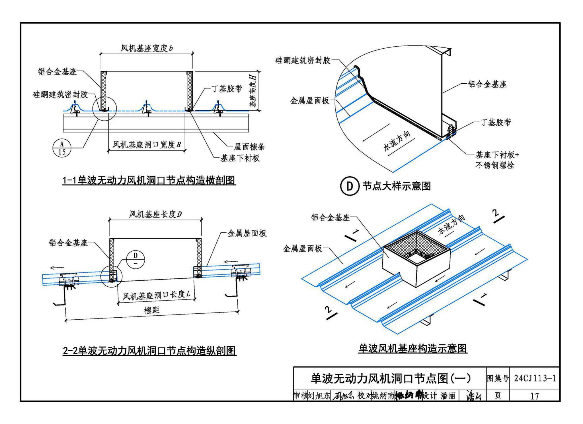 24CJ113-1--金属板建筑构造（一）-360°夹胶直立锁缝金属屋面系统