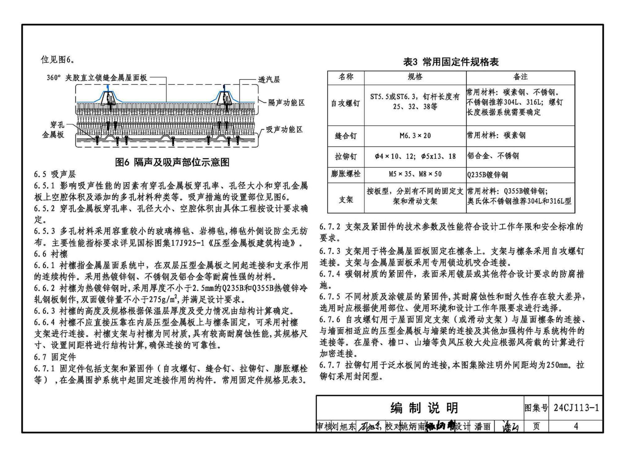 24CJ113-1--金属板建筑构造（一）-360°夹胶直立锁缝金属屋面系统