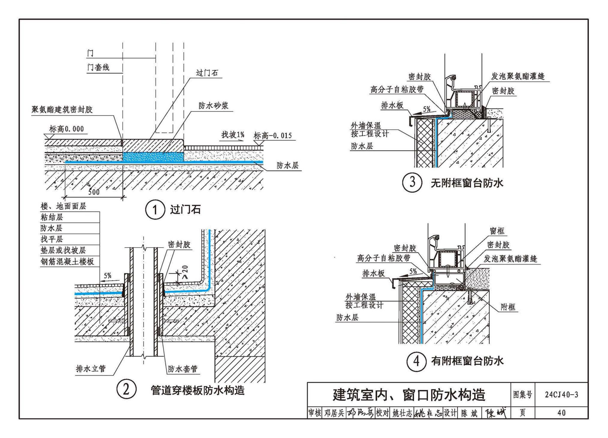 24CJ40-3--建筑防水系统构造（三）