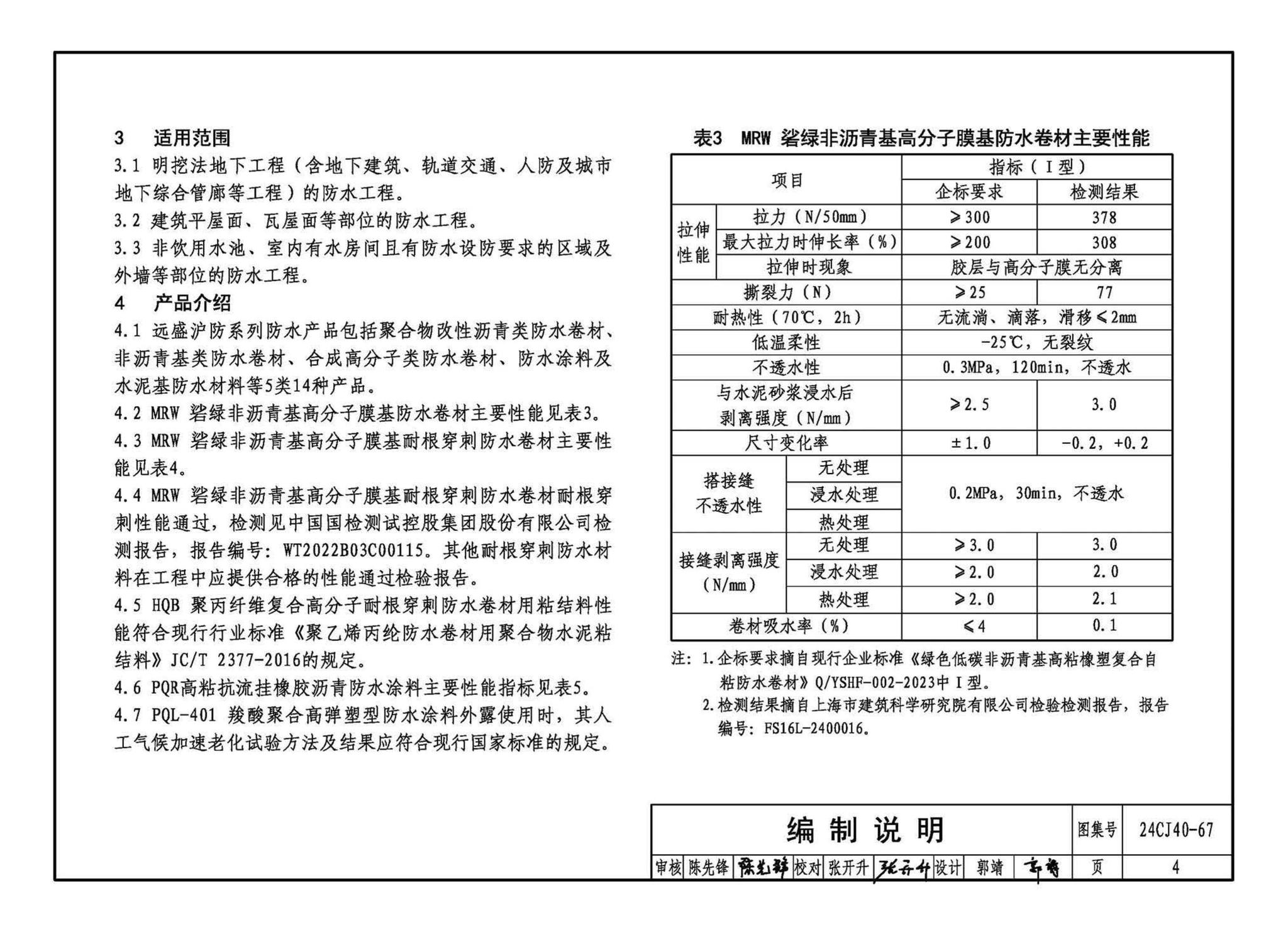 24CJ40-67--建筑防水系统构造（六十七）