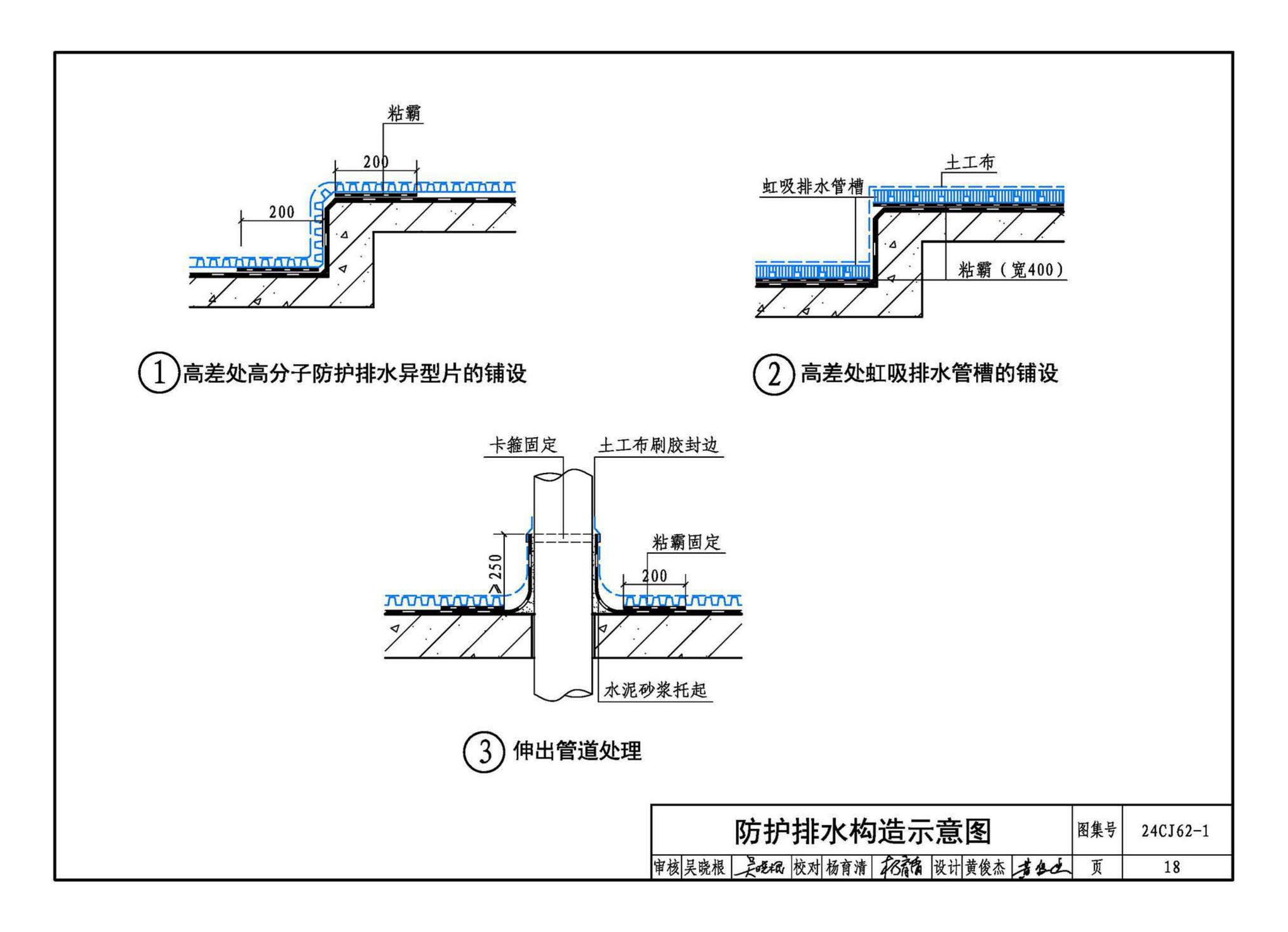 24CJ62-1--种植顶板防护排水系统构造——pdsG50防排水集成系统