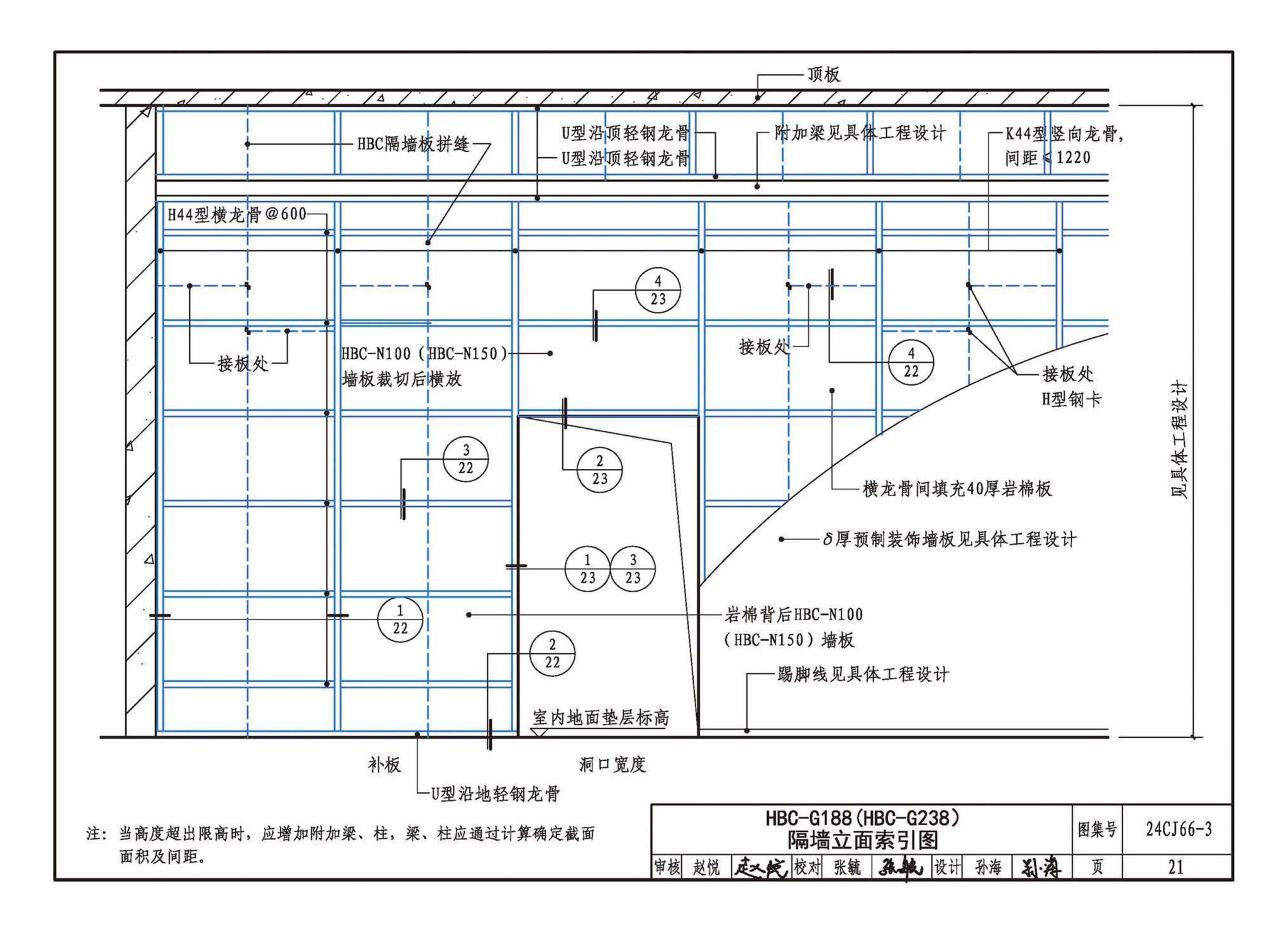 24CJ66-3--轻质内隔墙板建筑构造——HBC装配式（建筑装饰一体化）隔墙系统