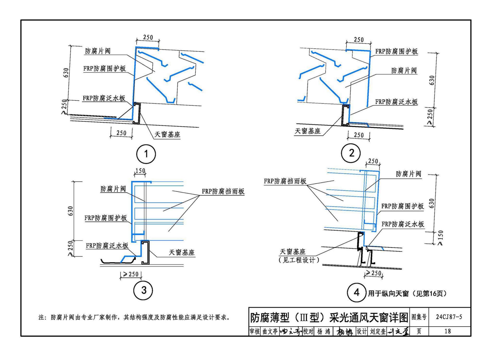 24CJ87-5--防腐型采光通风天窗（五）