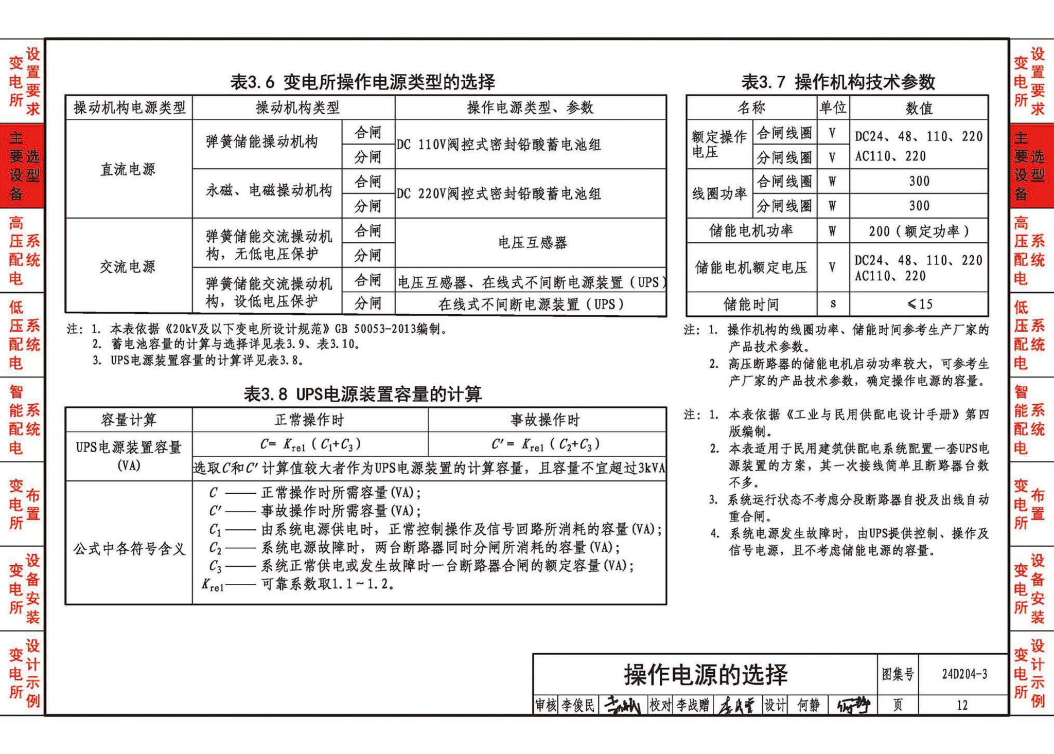 24D204-3--20kV及以下变电所设计与安装