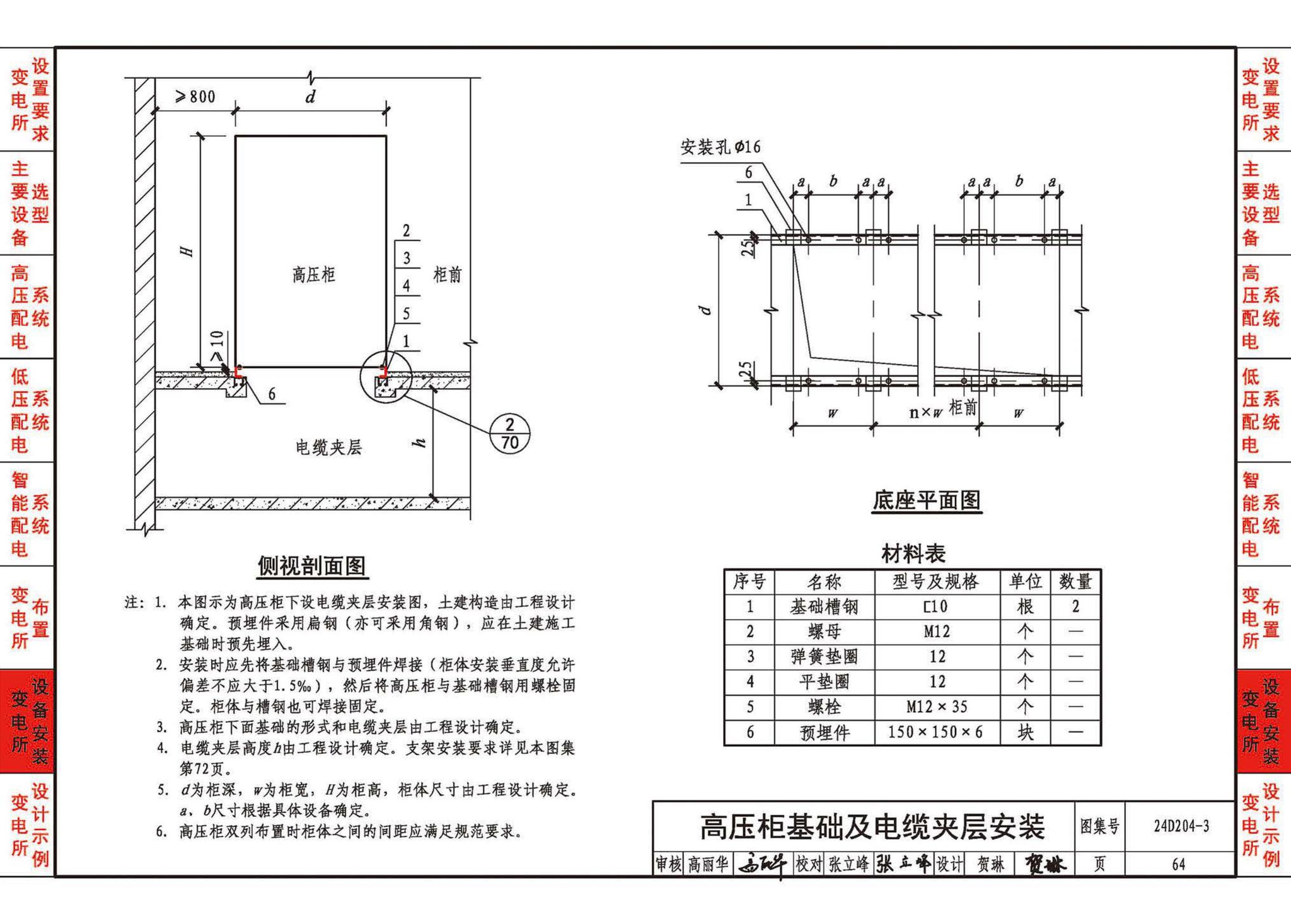 24D204-3--20kV及以下变电所设计与安装