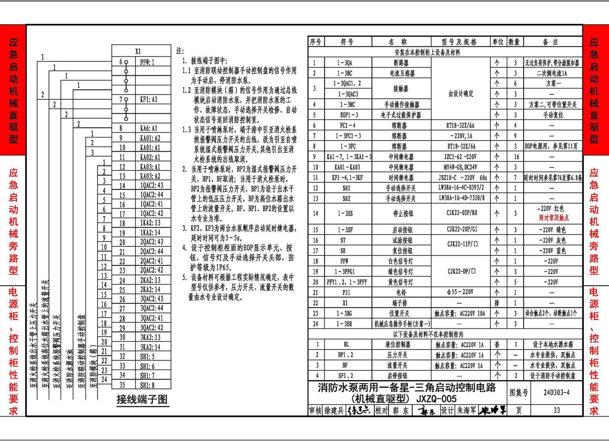 24D303-4--消防水泵机械应急启泵控制