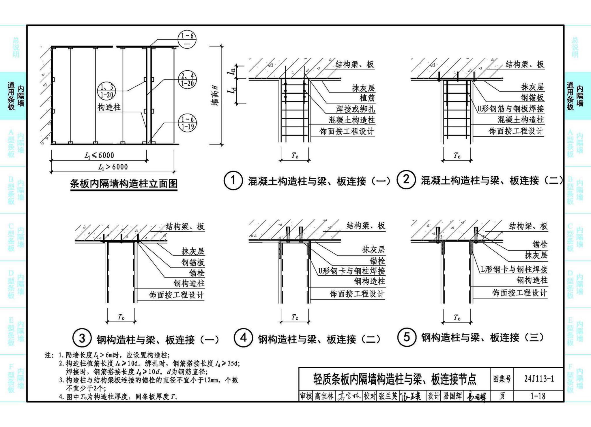 24J113-1--内隔墙—轻质条板（一）