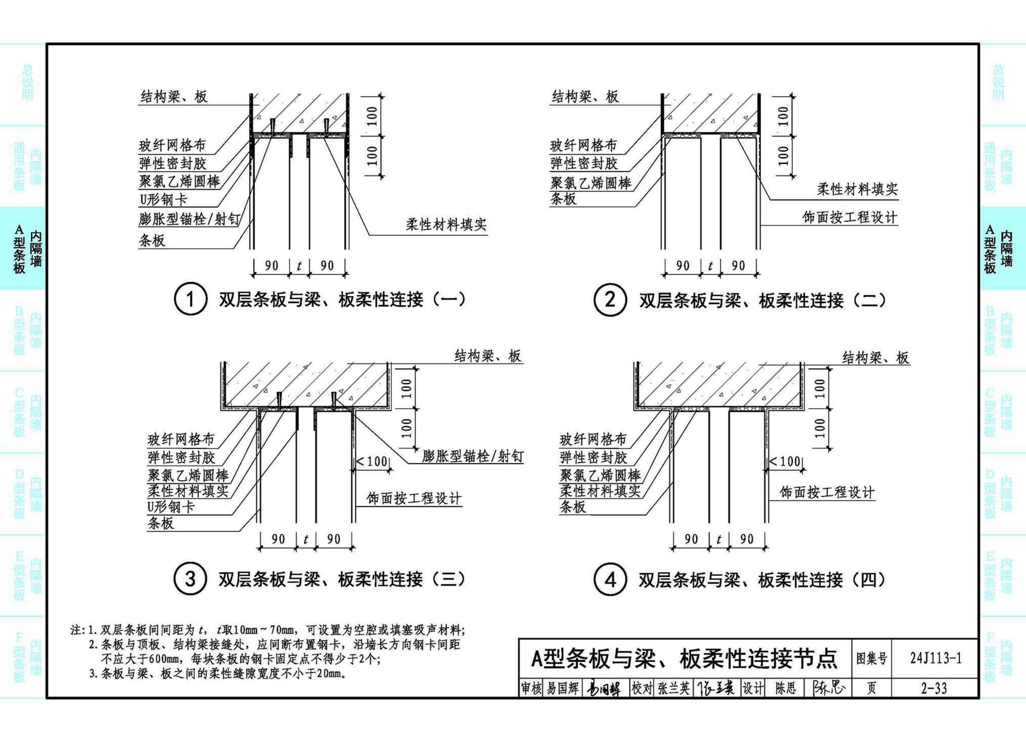 24J113-1--内隔墙—轻质条板（一）