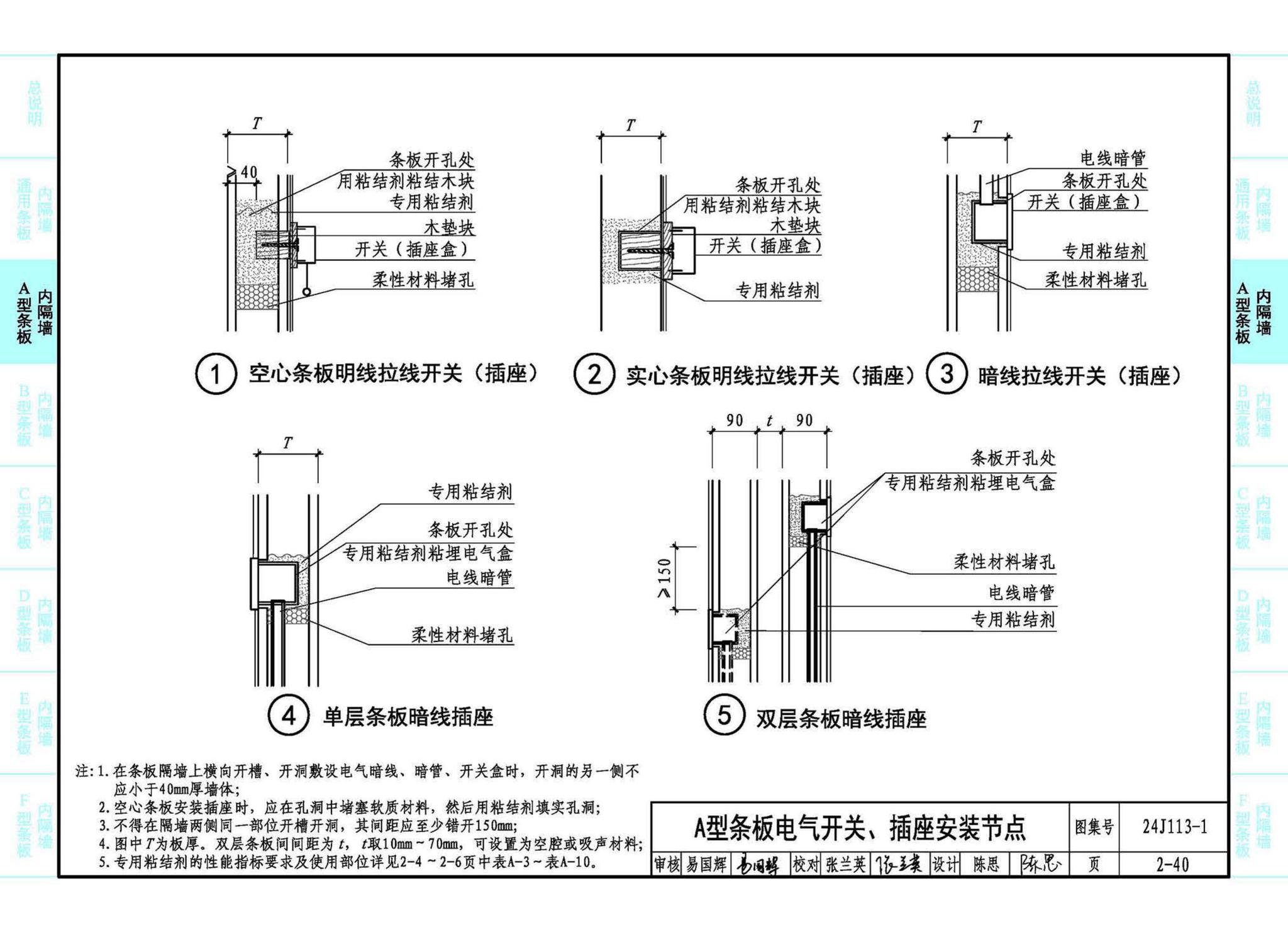 24J113-1--内隔墙—轻质条板（一）