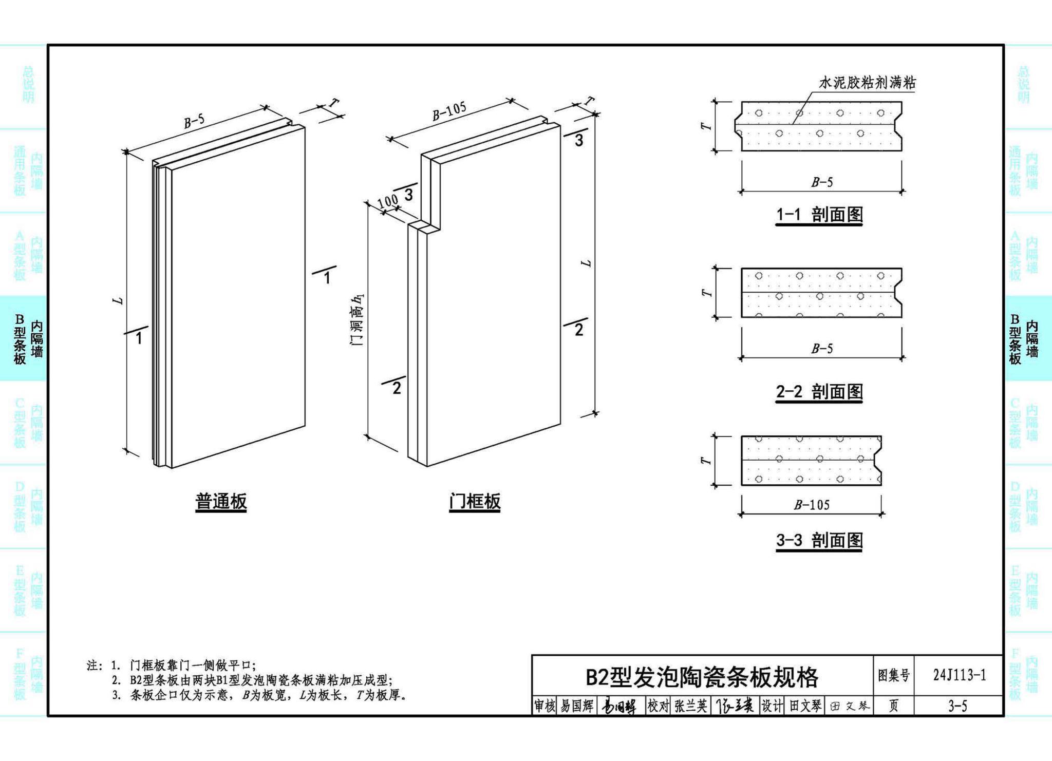 24J113-1--内隔墙—轻质条板（一）