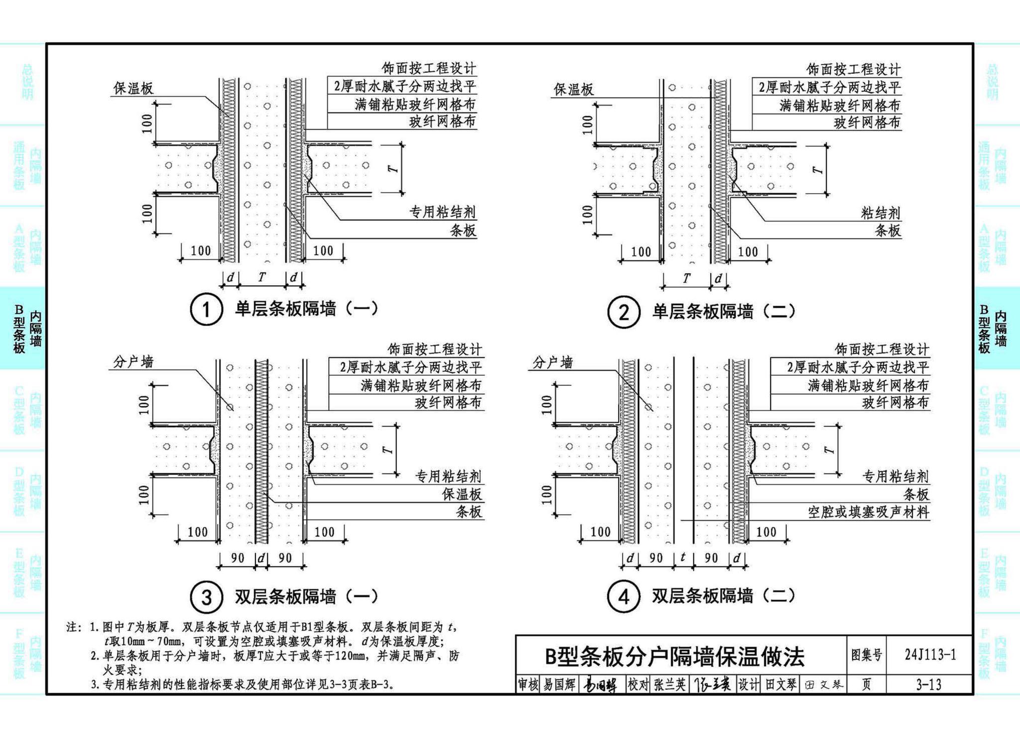 24J113-1--内隔墙—轻质条板（一）