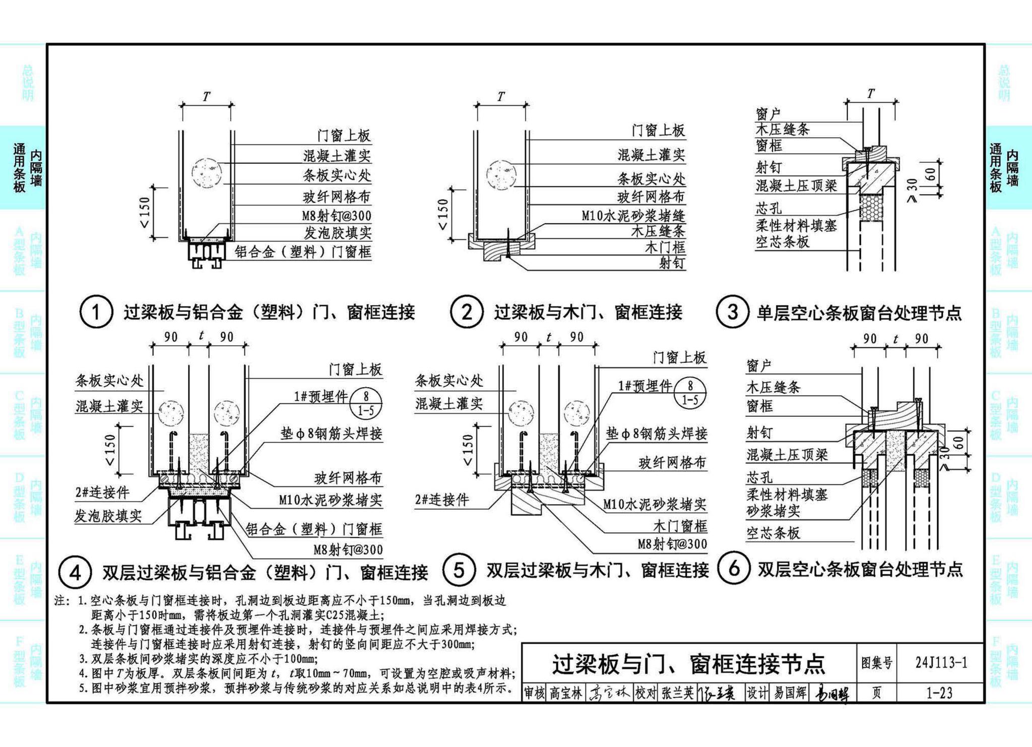 24J113-1--内隔墙—轻质条板（一）