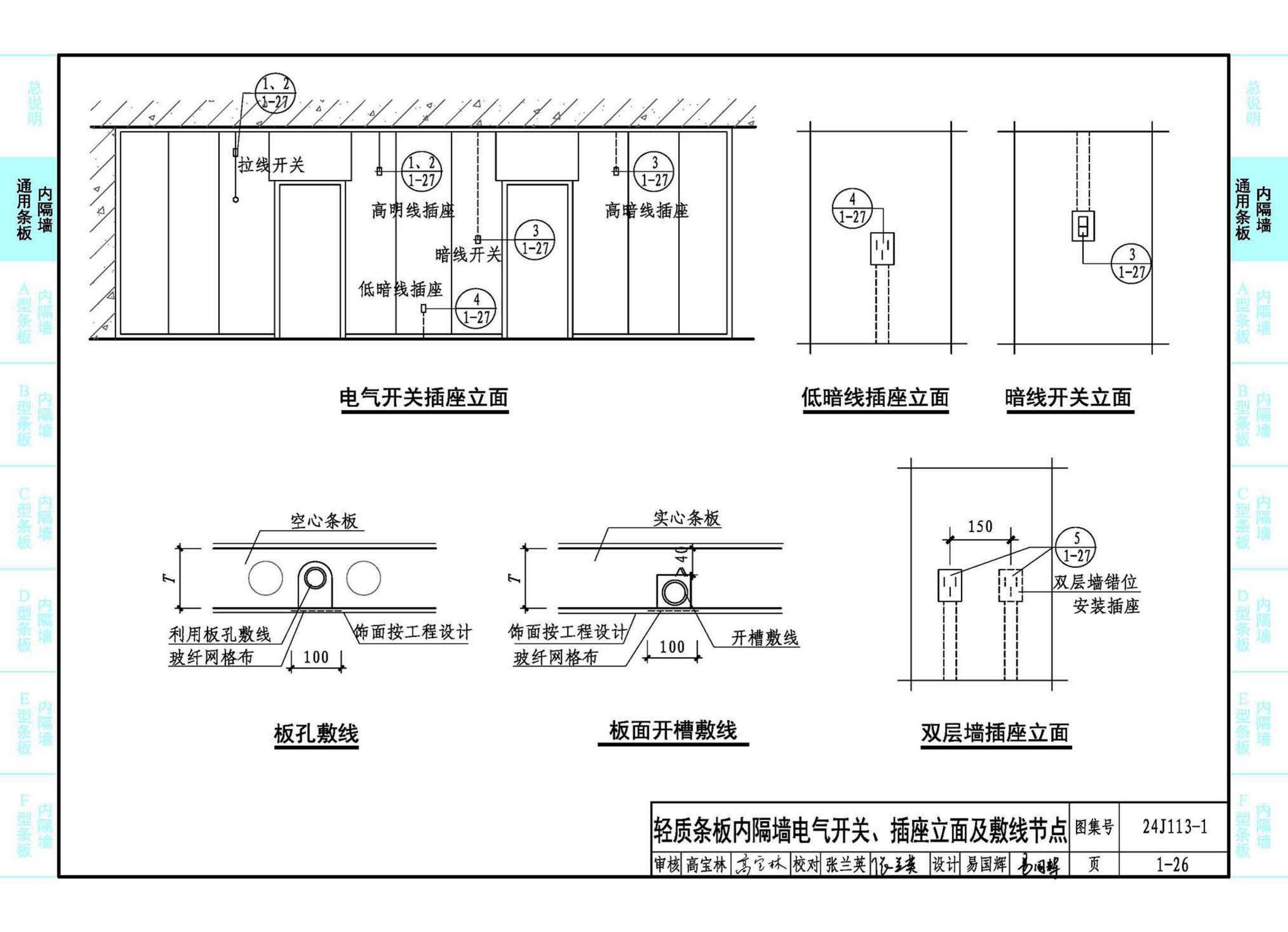 24J113-1--内隔墙—轻质条板（一）