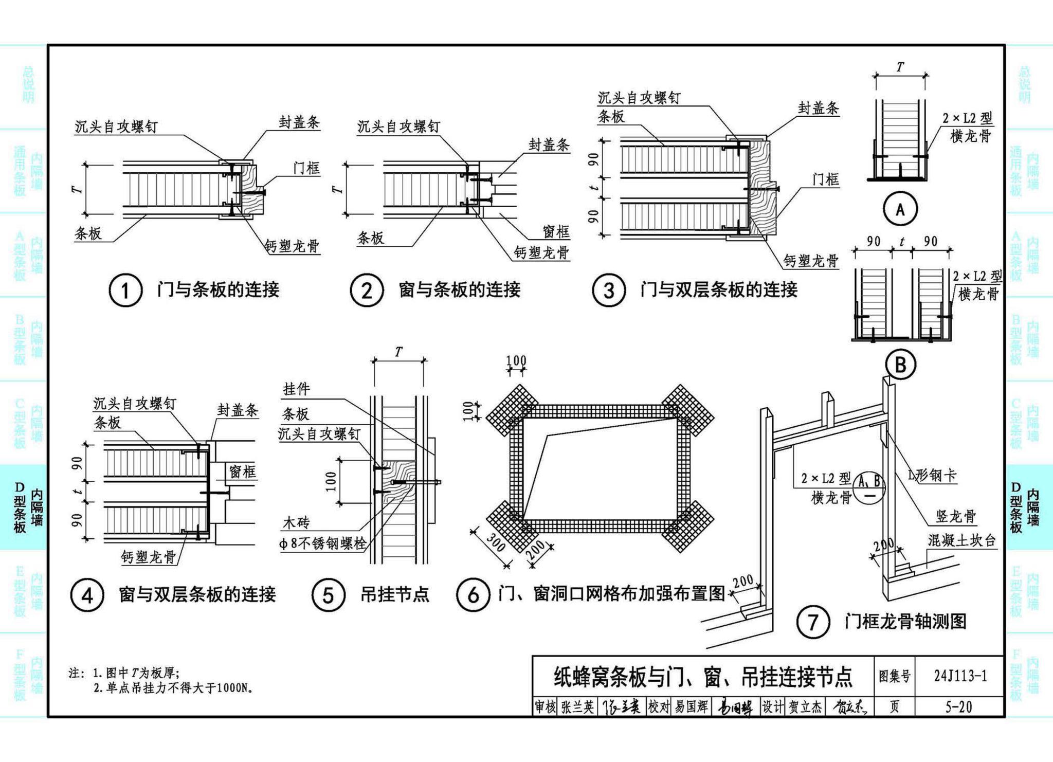 24J113-1--内隔墙—轻质条板（一）