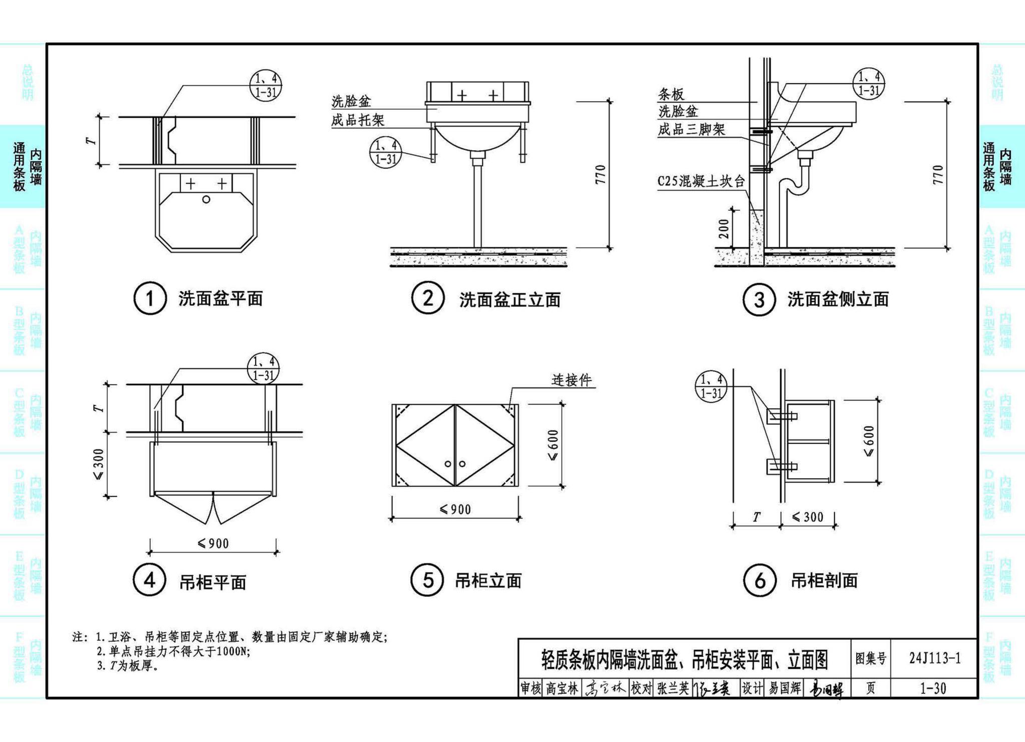 24J113-1--内隔墙—轻质条板（一）