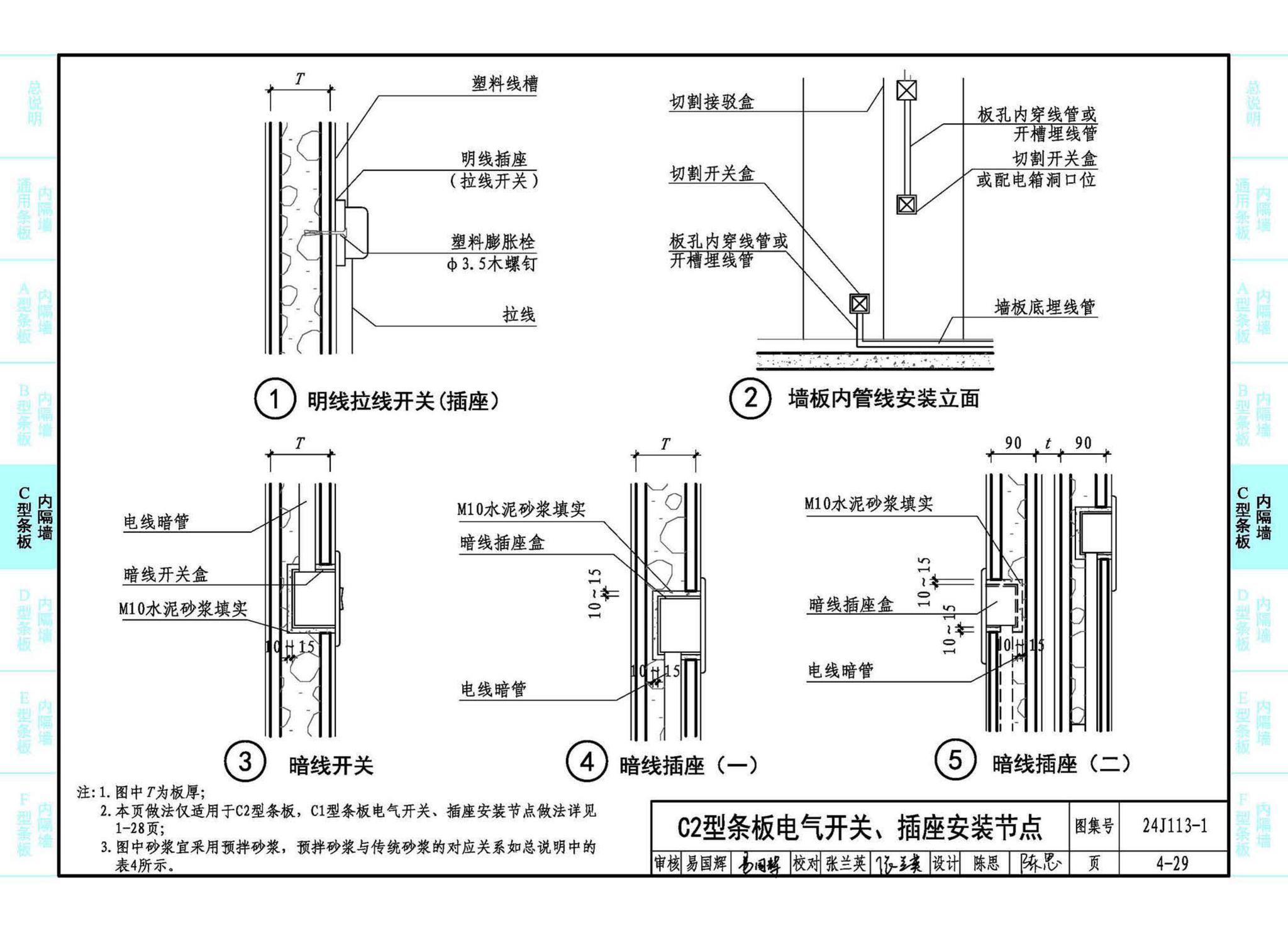 24J113-1--内隔墙—轻质条板（一）