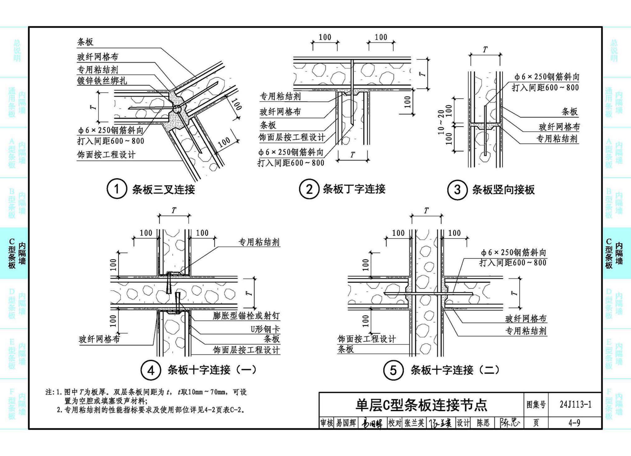 24J113-1--内隔墙—轻质条板（一）