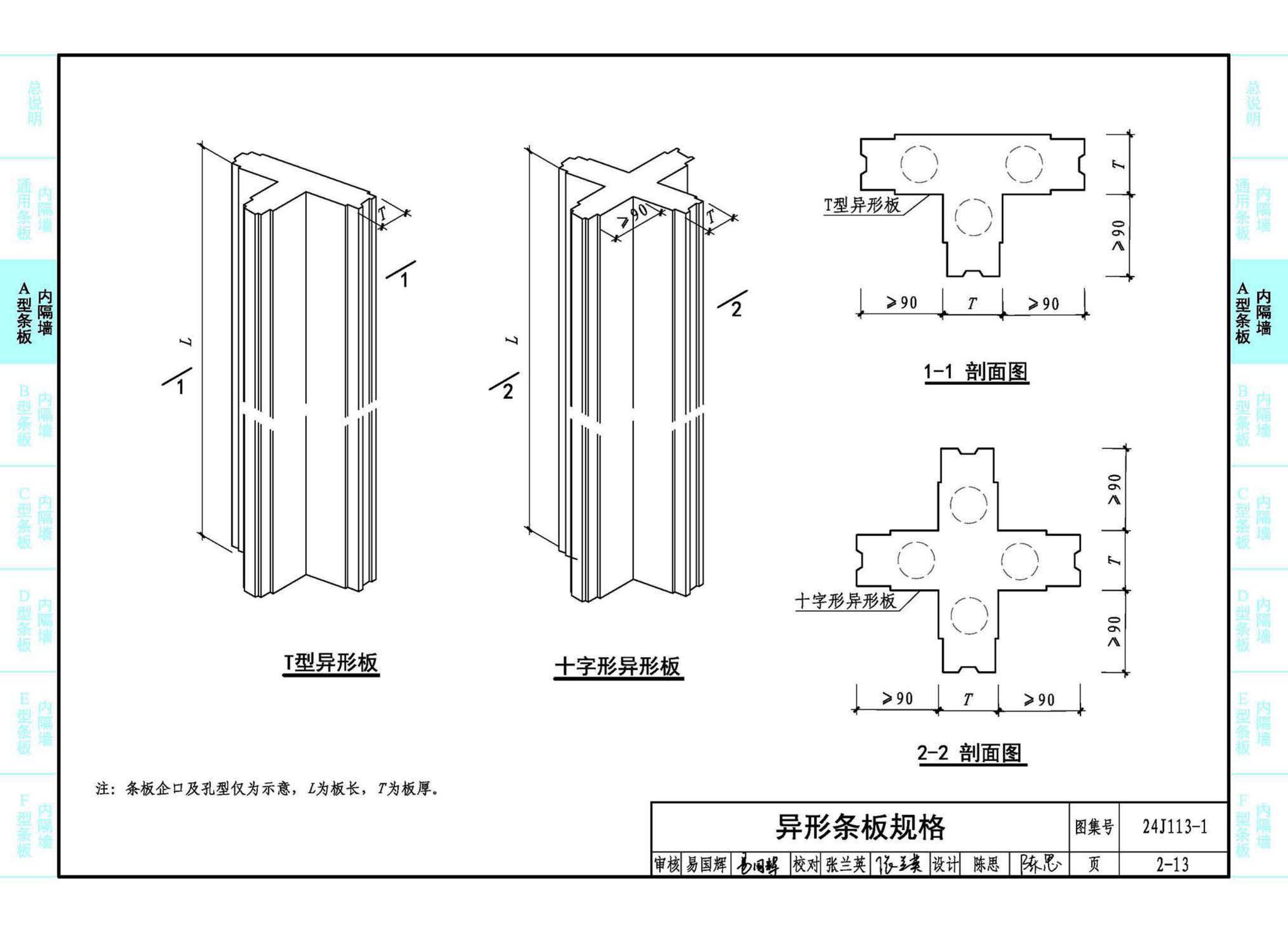 24J113-1--内隔墙—轻质条板（一）