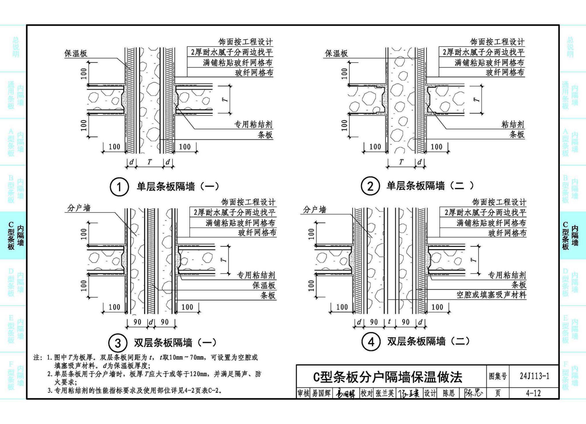 24J113-1--内隔墙—轻质条板（一）