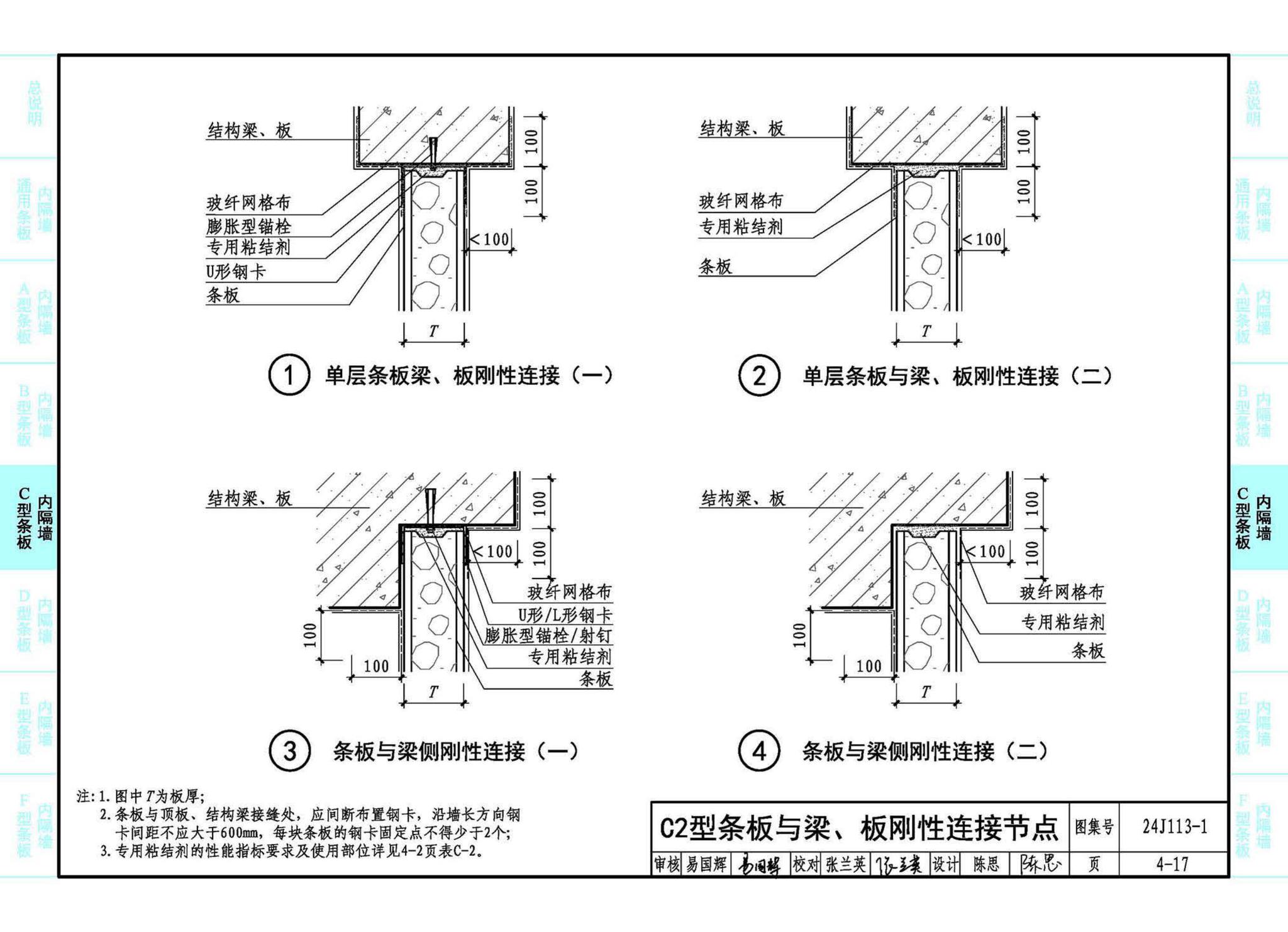 24J113-1--内隔墙—轻质条板（一）