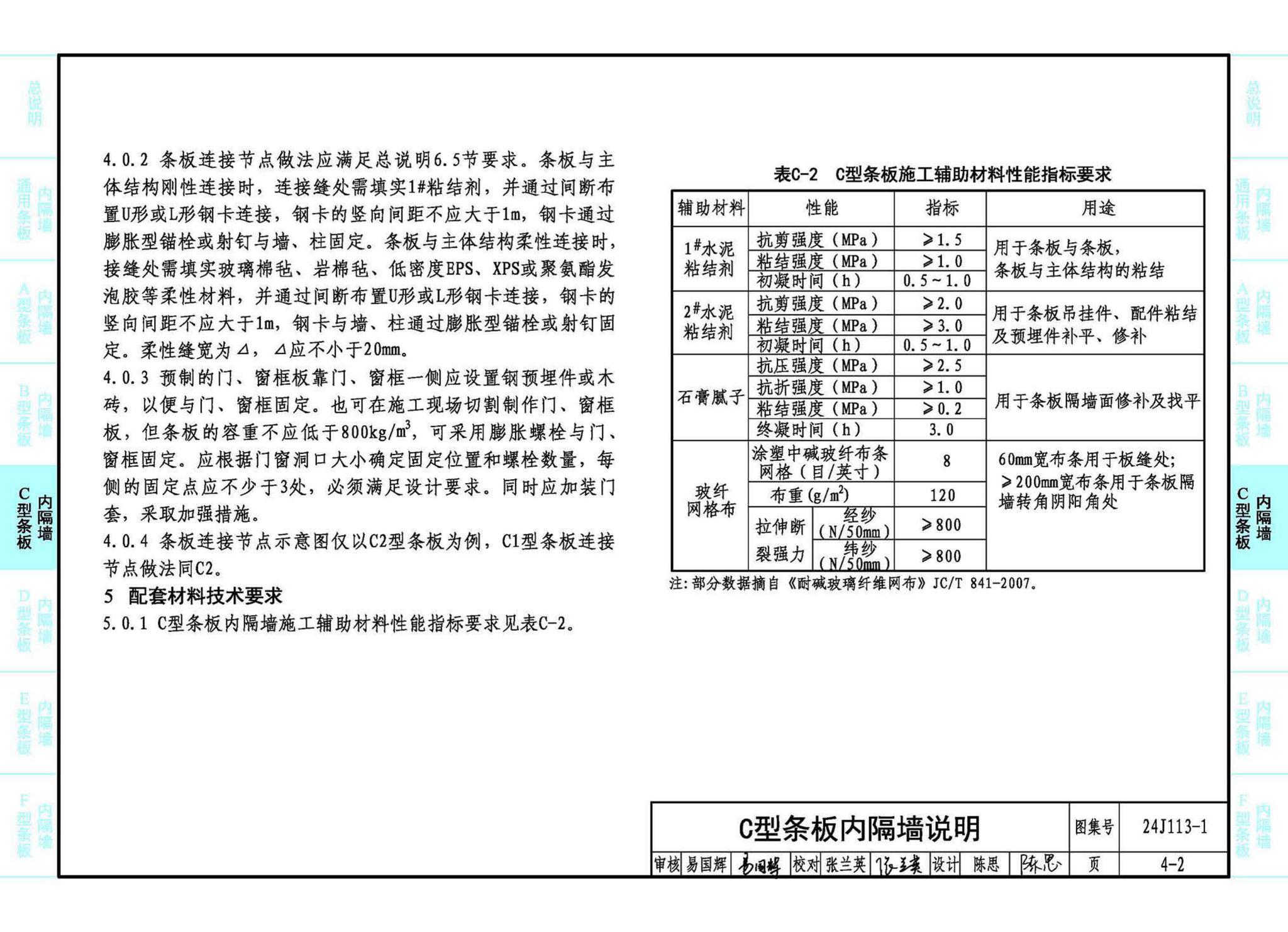 24J113-1--内隔墙—轻质条板（一）