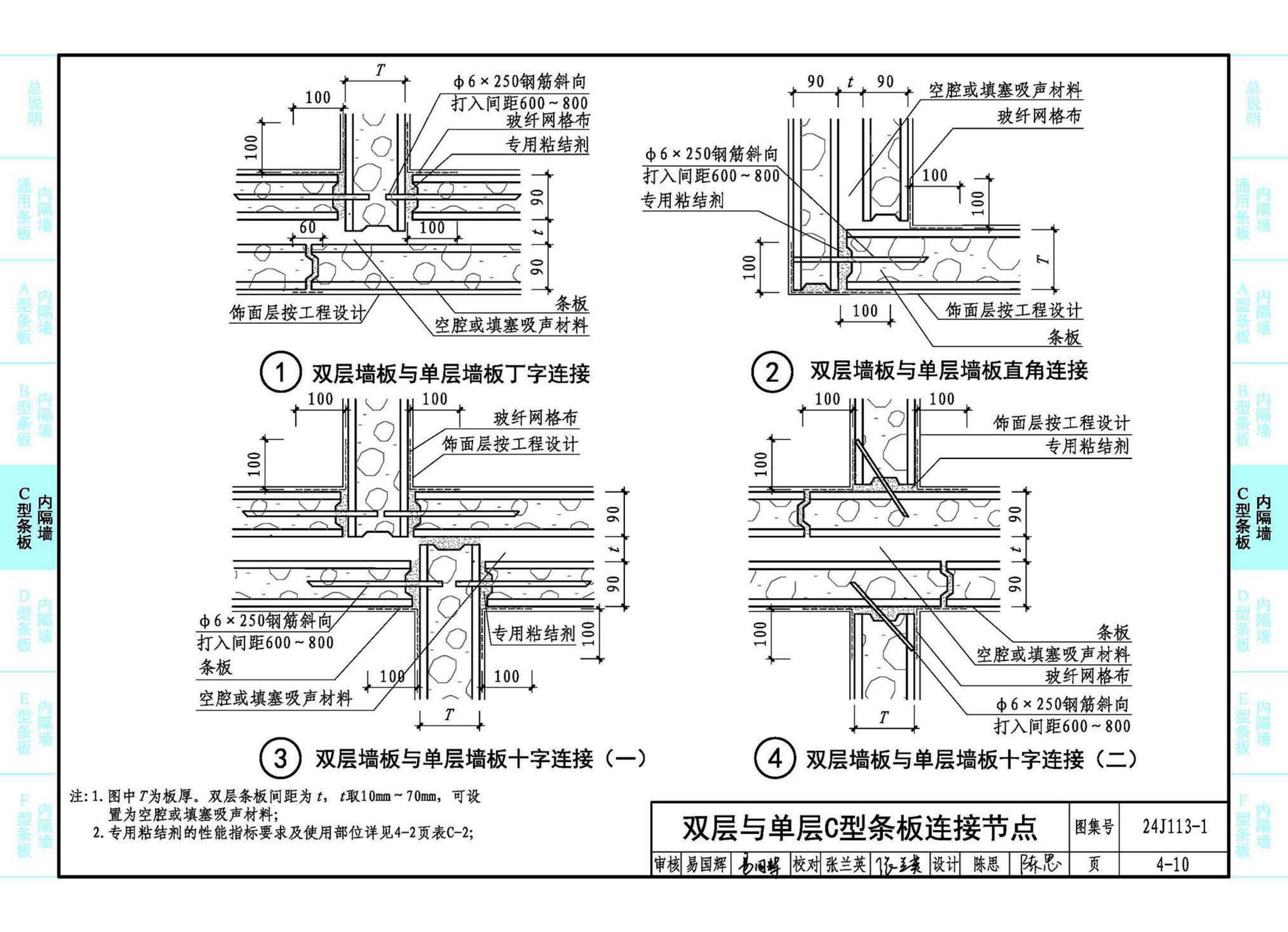 24J113-1--内隔墙—轻质条板（一）