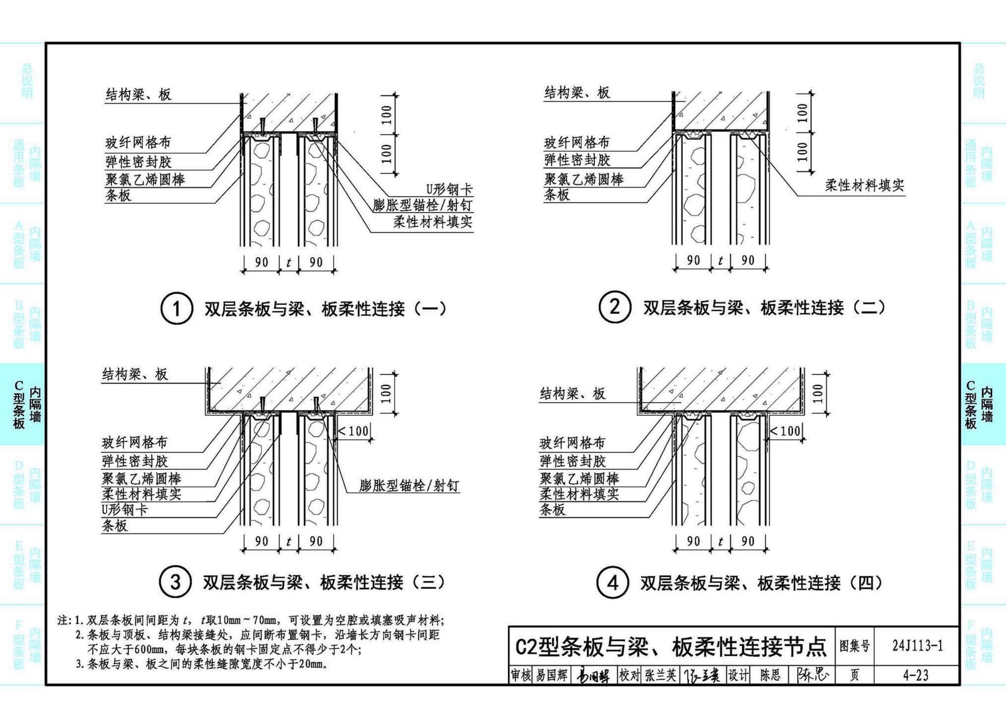 24J113-1--内隔墙—轻质条板（一）