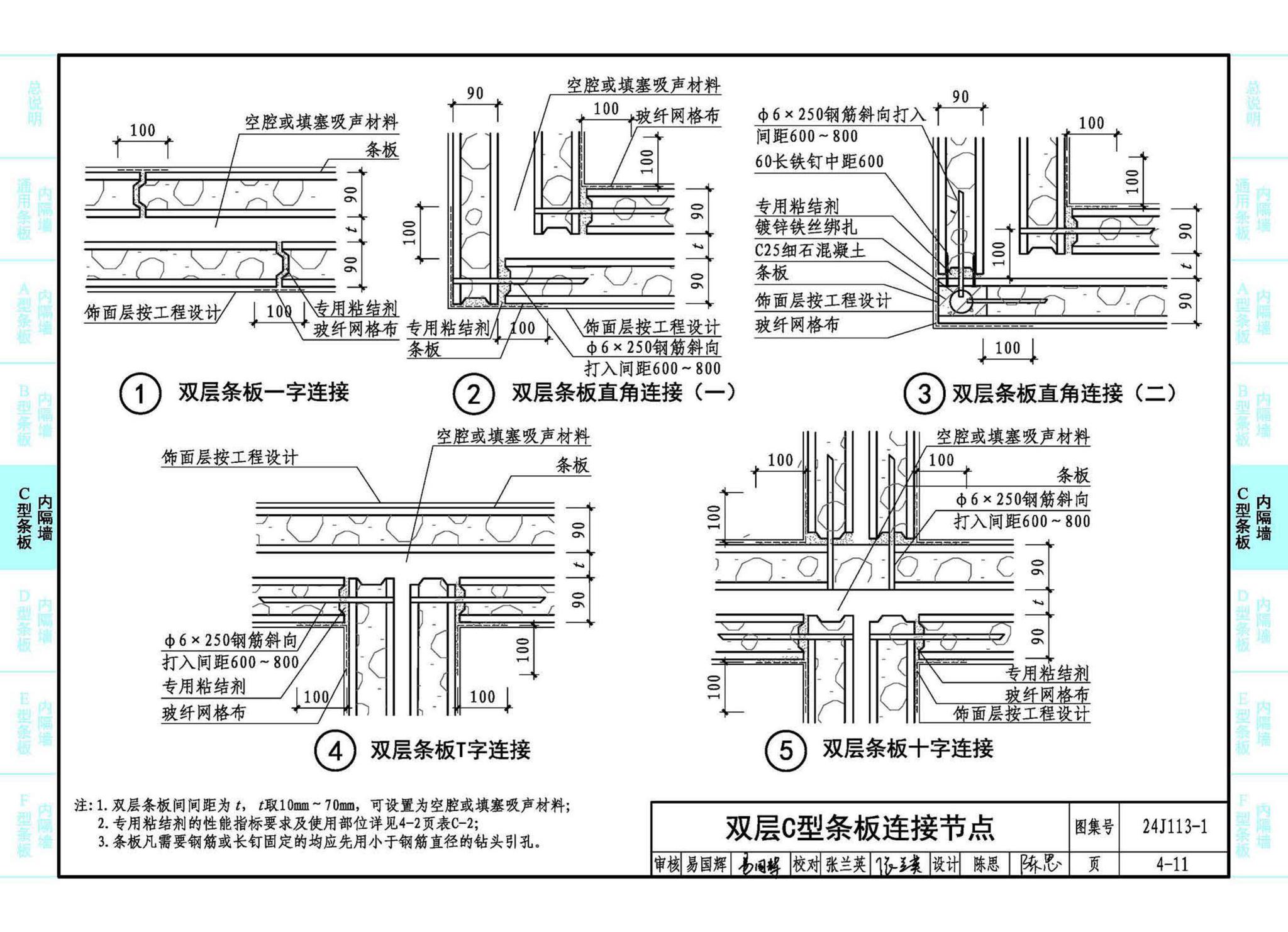 24J113-1--内隔墙—轻质条板（一）