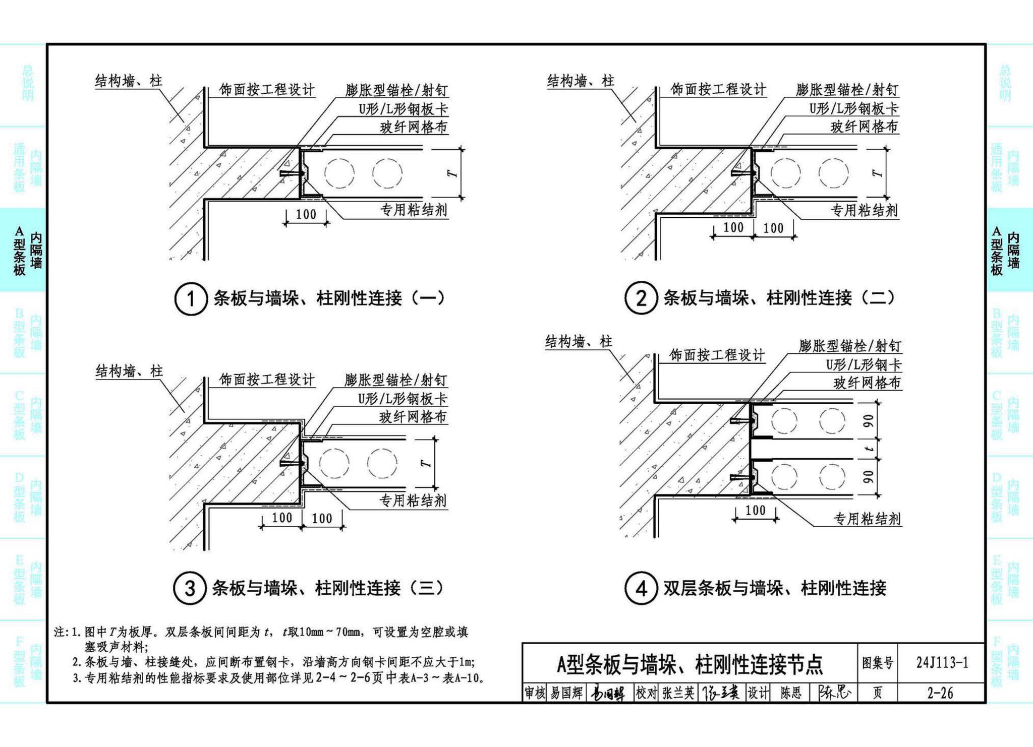 24J113-1--内隔墙—轻质条板（一）