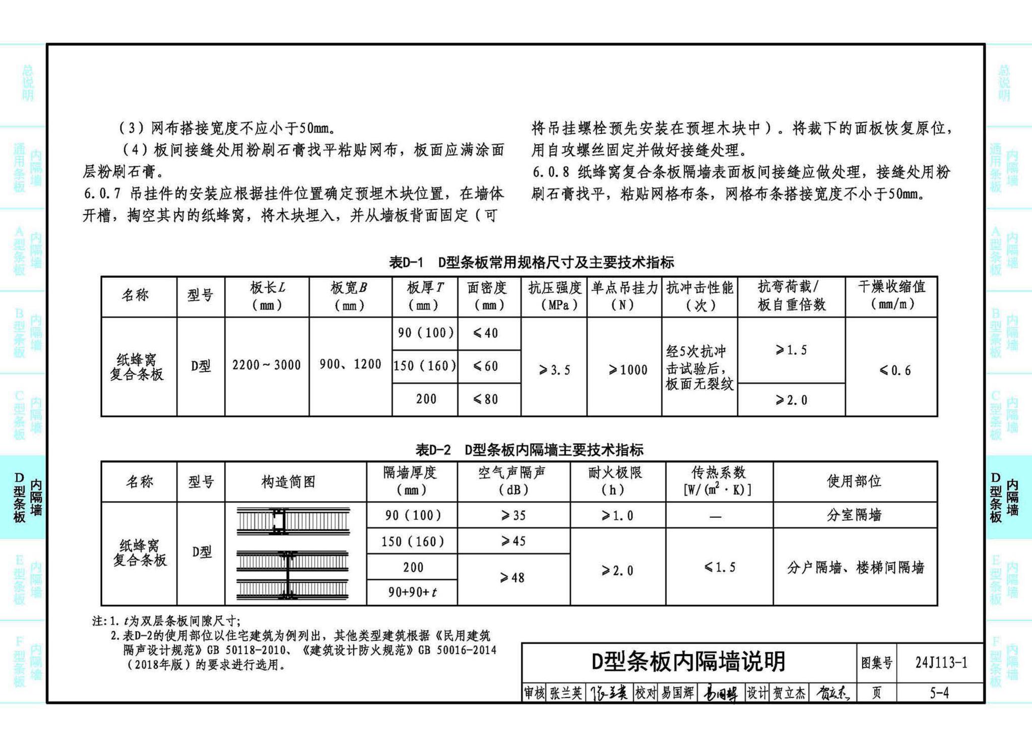 24J113-1--内隔墙—轻质条板（一）