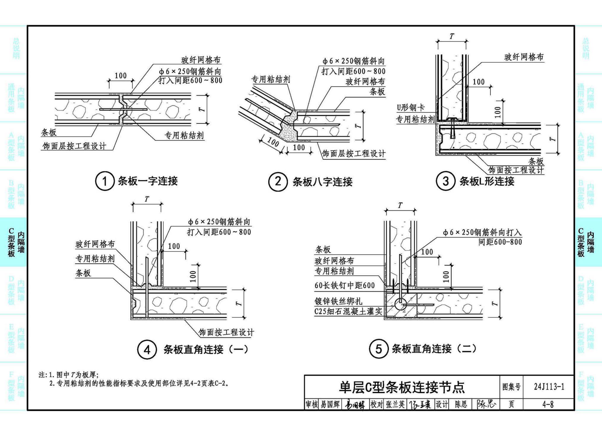 24J113-1--内隔墙—轻质条板（一）